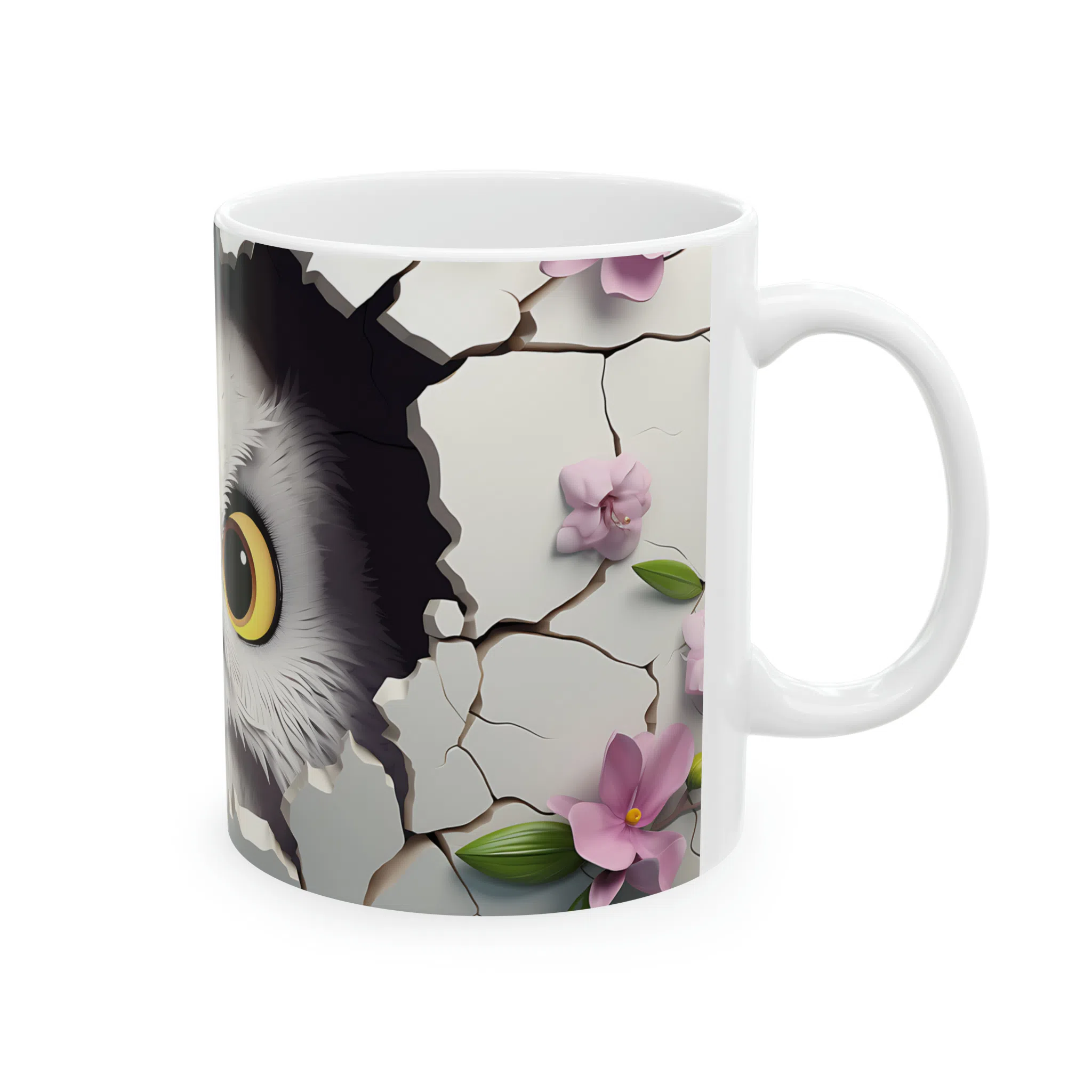 ماگ طرح سه بعدی حیوانات جغد owl مدل NM3189 — تصویر 6