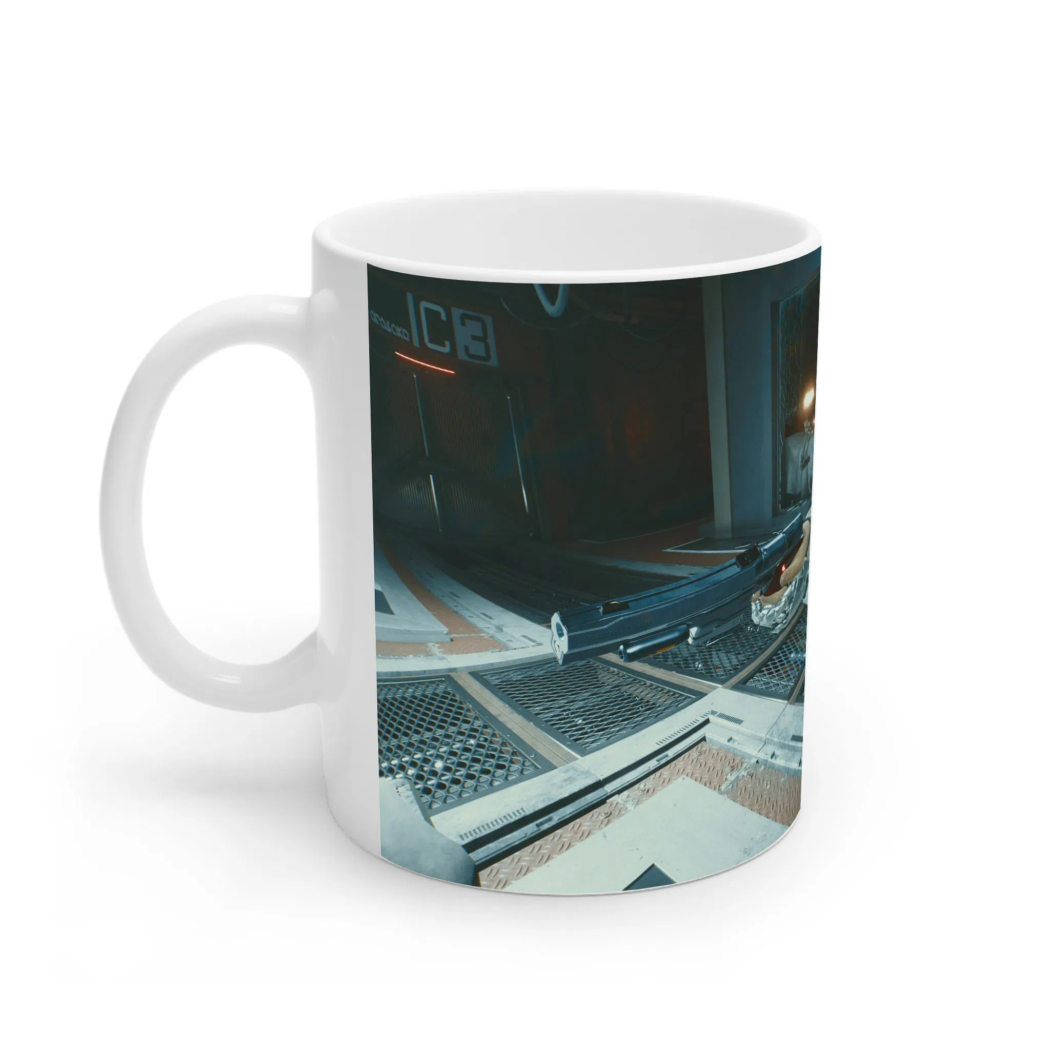 ماگ لیمینات طرح بازی سایبرپانک Cyberpunk 2077 Game کد NM6523