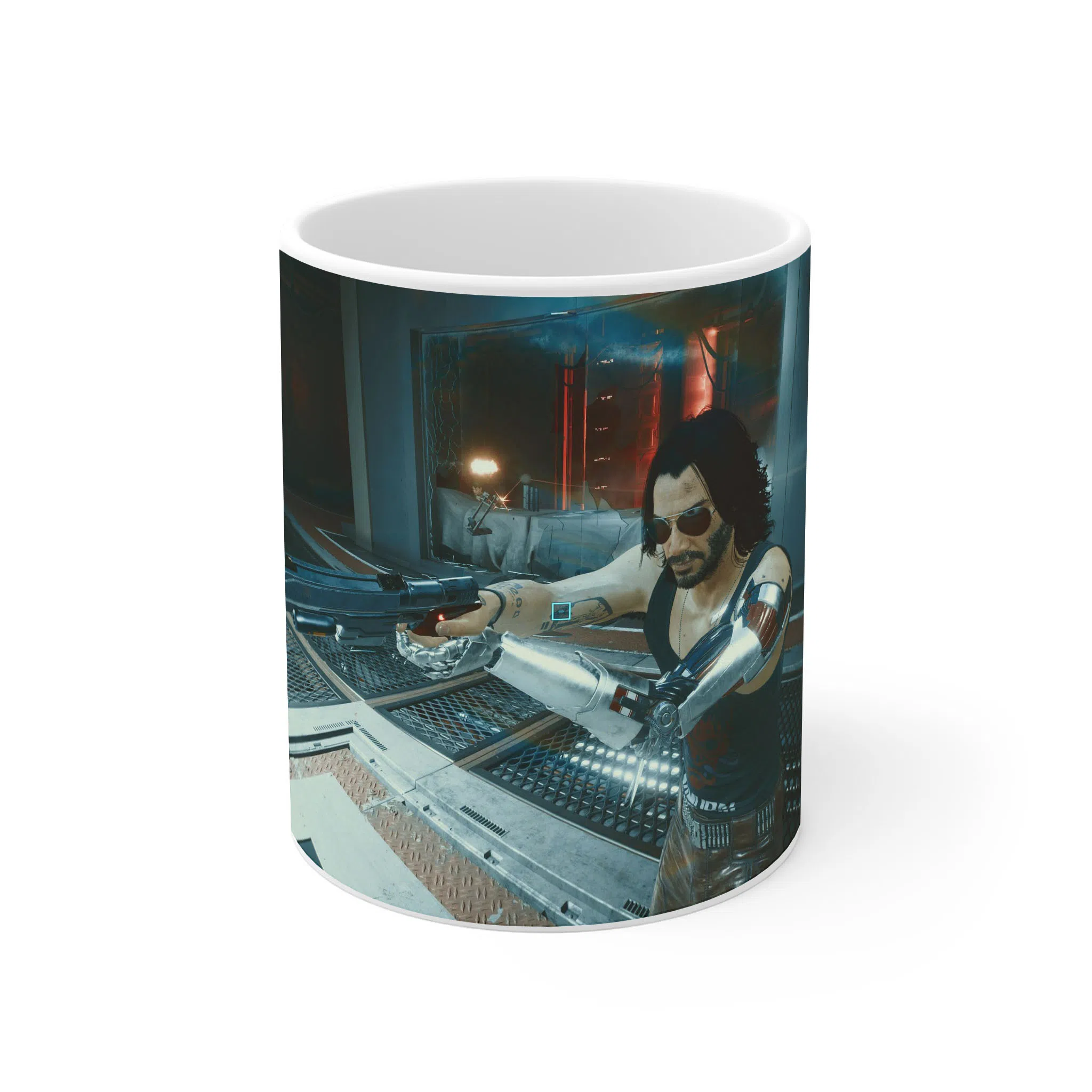 ماگ لیمینات طرح بازی سایبرپانک Cyberpunk 2077 Game کد NM6523 — تصویر 4