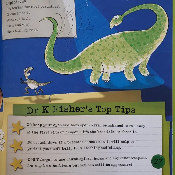 كتاب Ask Dr Fisher About Dinosaurs اثر Claire Llewellyn انتشارات Pan MacMillan — تصویر 2