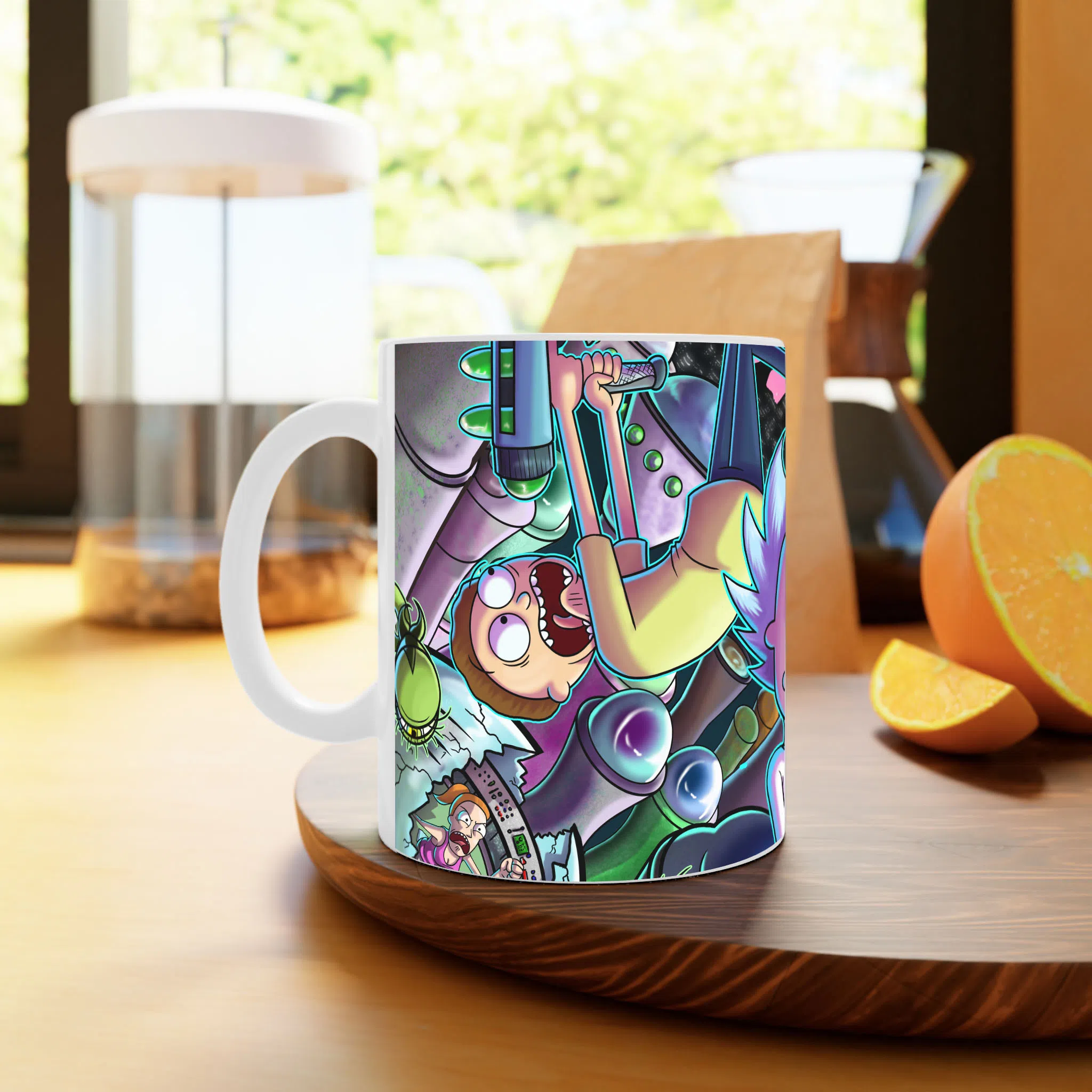ماگ لیمینات طرح سریال ریک و مورتی Rick and Morty کد NM4893 — تصویر 2