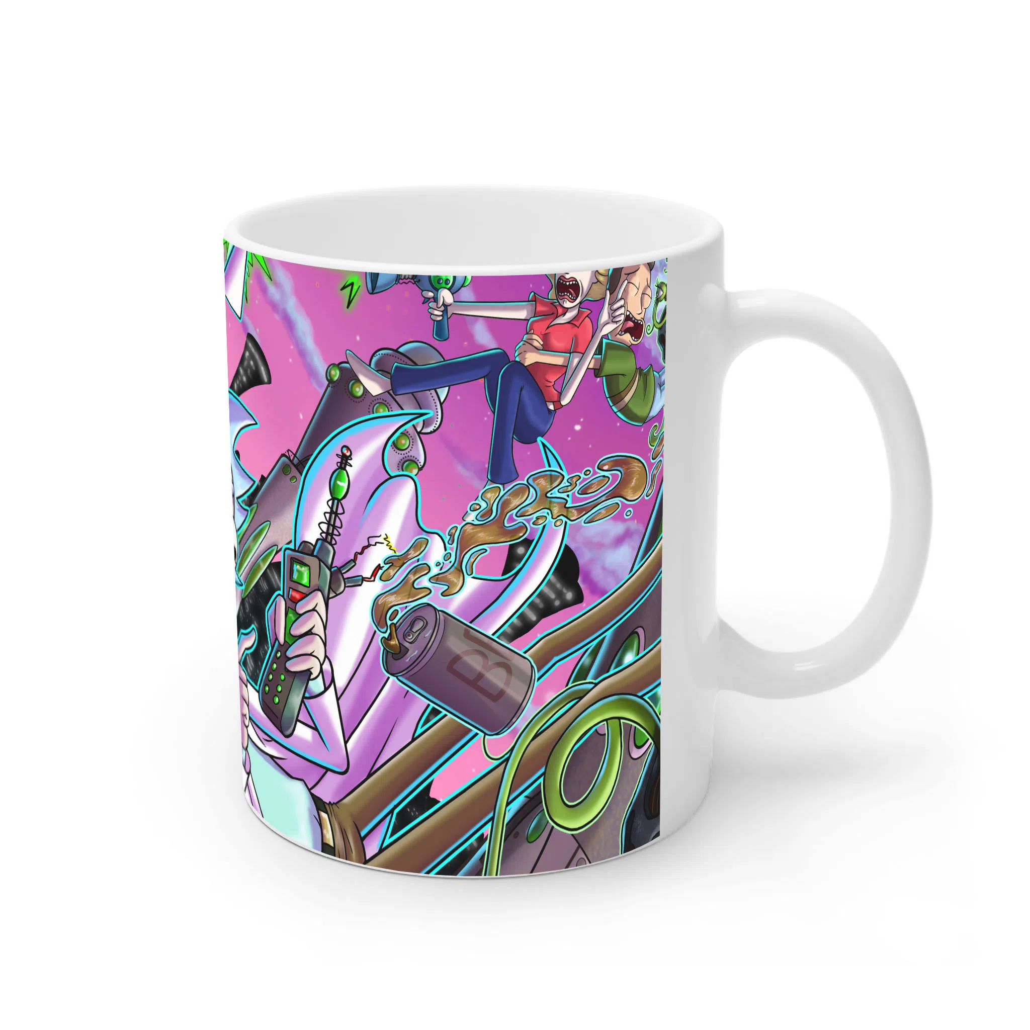 ماگ لیمینات طرح سریال ریک و مورتی Rick and Morty کد NM4893 — تصویر 3