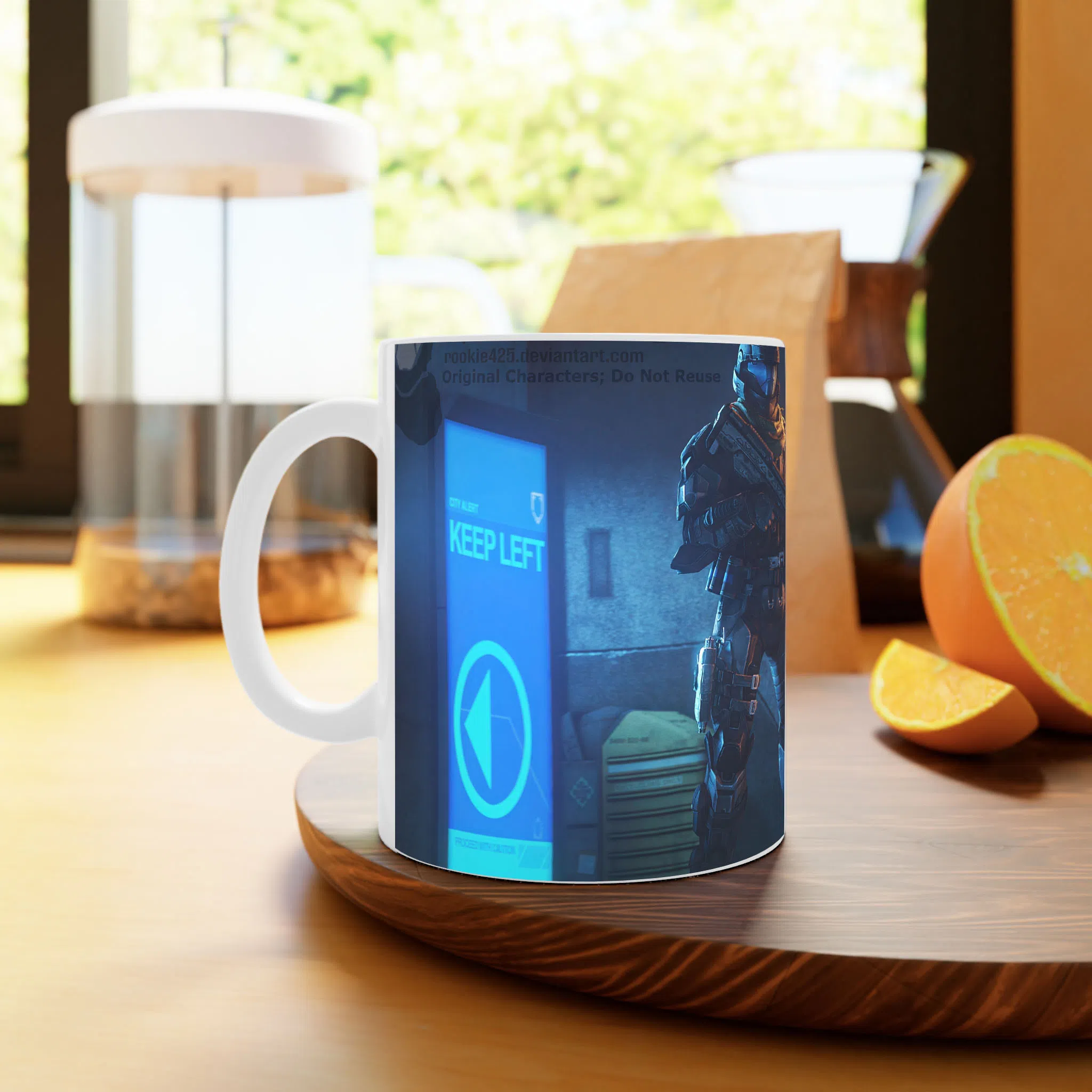 ماگ لیمینات طرح بازی Halo Game کد NM8035 — تصویر 3
