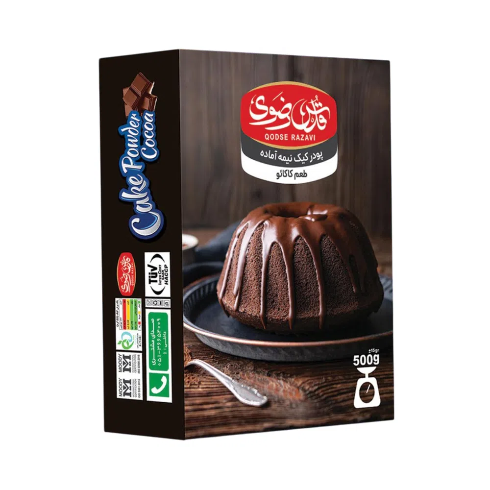 پودر کیک کاکائویی نان رضوی - 500 گرم