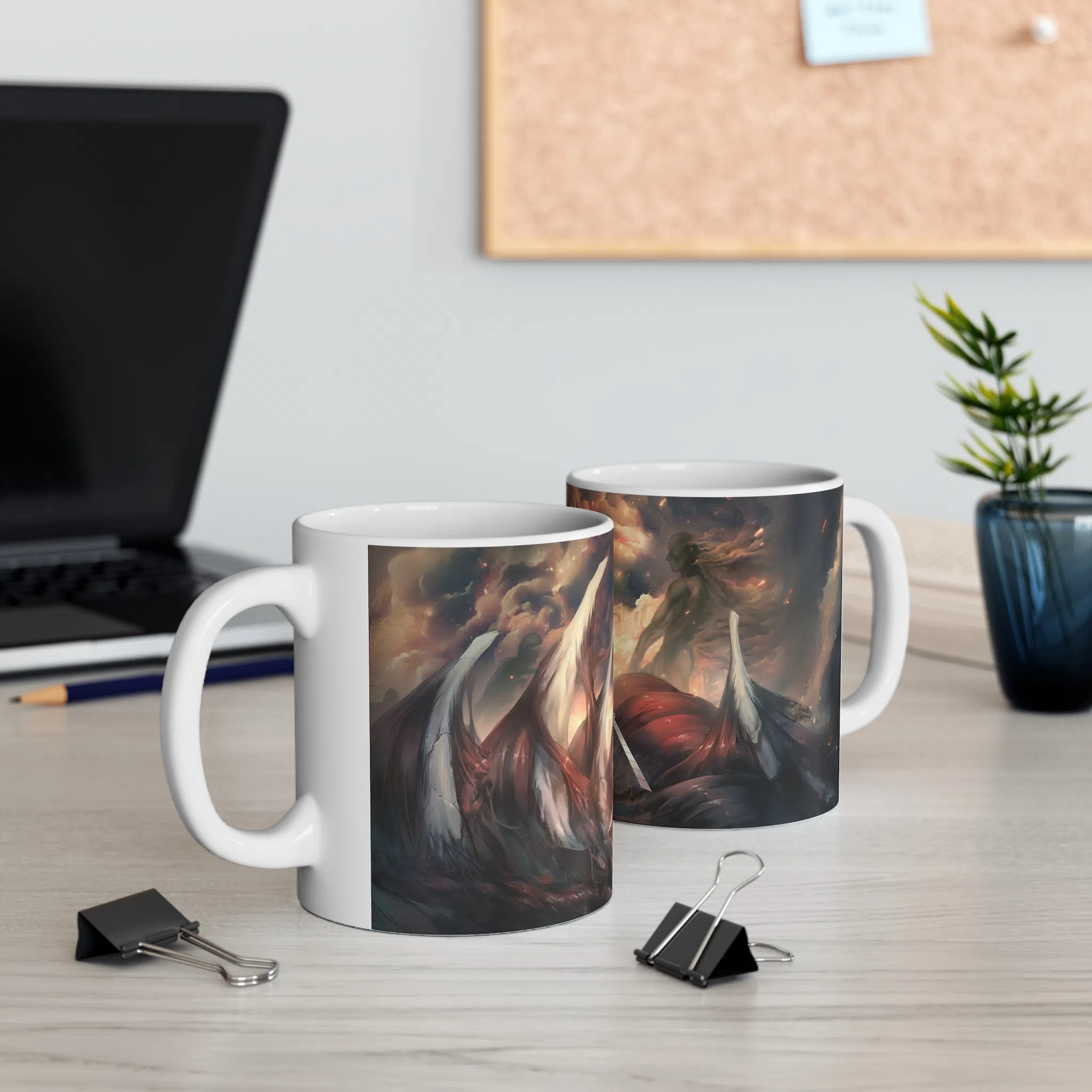 ماگ طرح انیمه اتک ان تایتان Attack on the Titan مدل NM2562 — تصویر 3