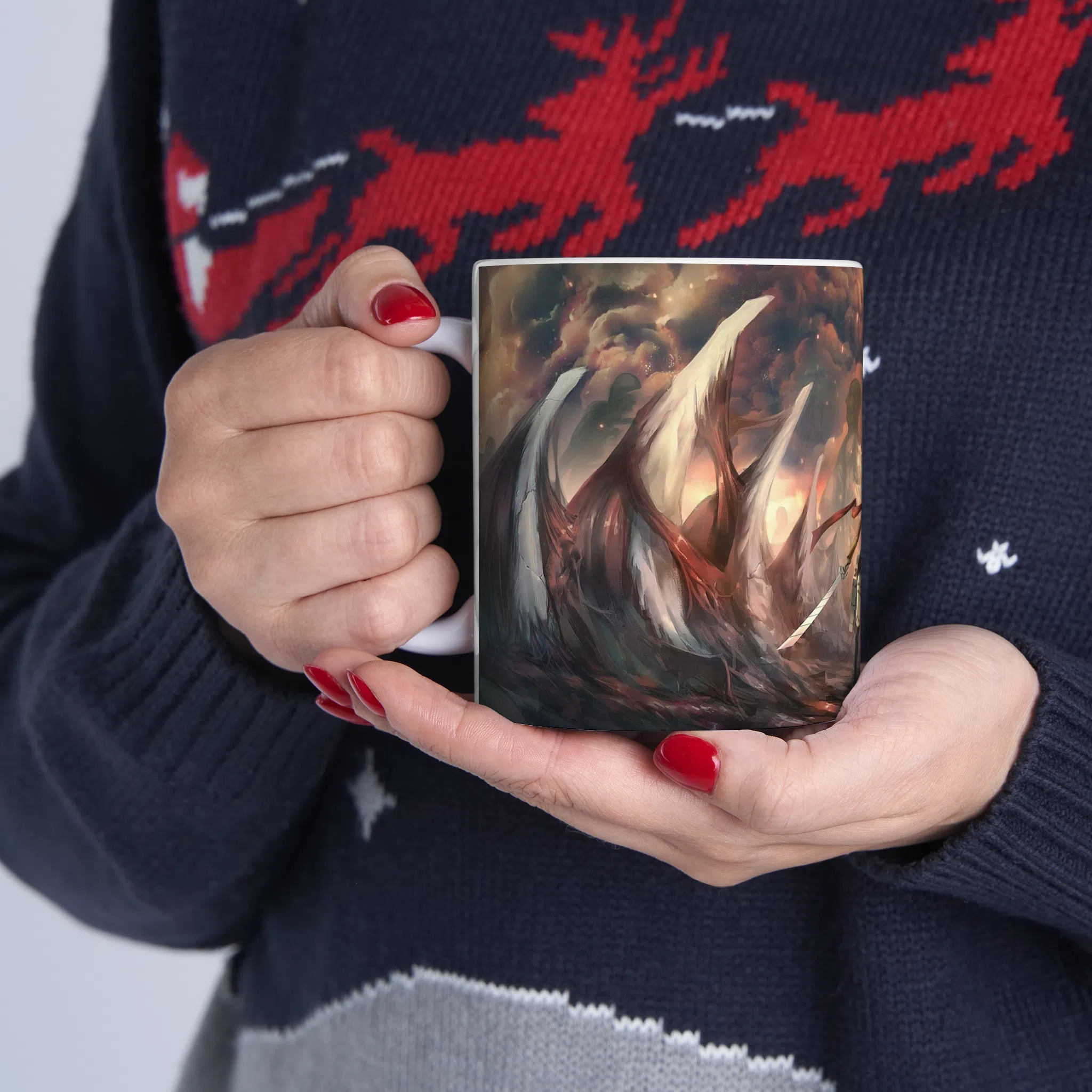 ماگ طرح انیمه اتک ان تایتان Attack on the Titan مدل NM2562 — تصویر 6