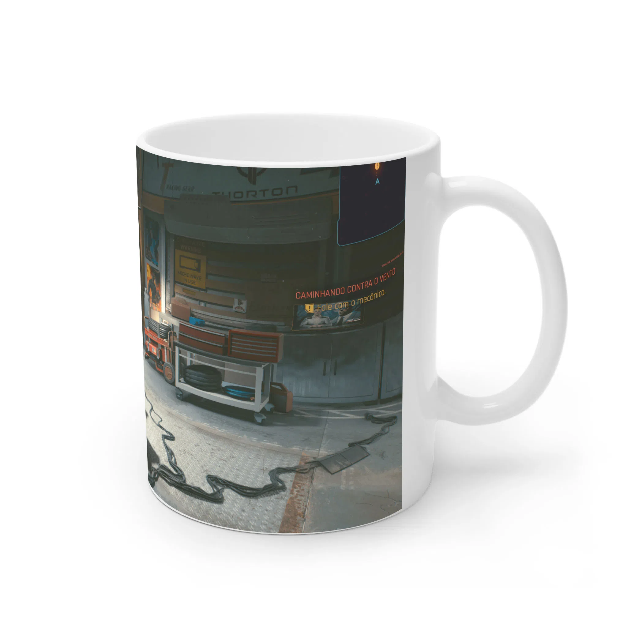 ماگ لیمینات طرح بازی سایبرپانک Cyberpunk 2077 Game کد NM6607 — تصویر 2
