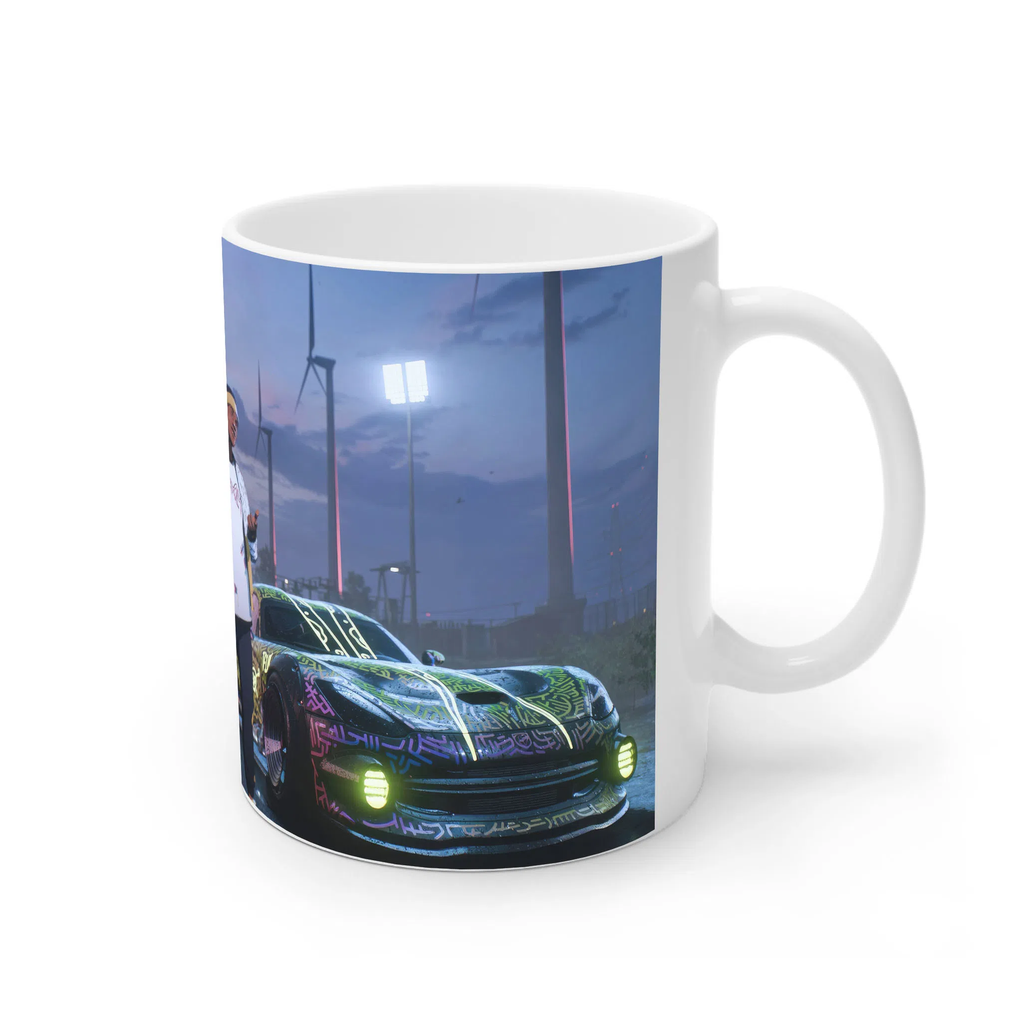 ماگ لیمینات طرح بازی Need For Speed Game کد NM8580 — تصویر 2