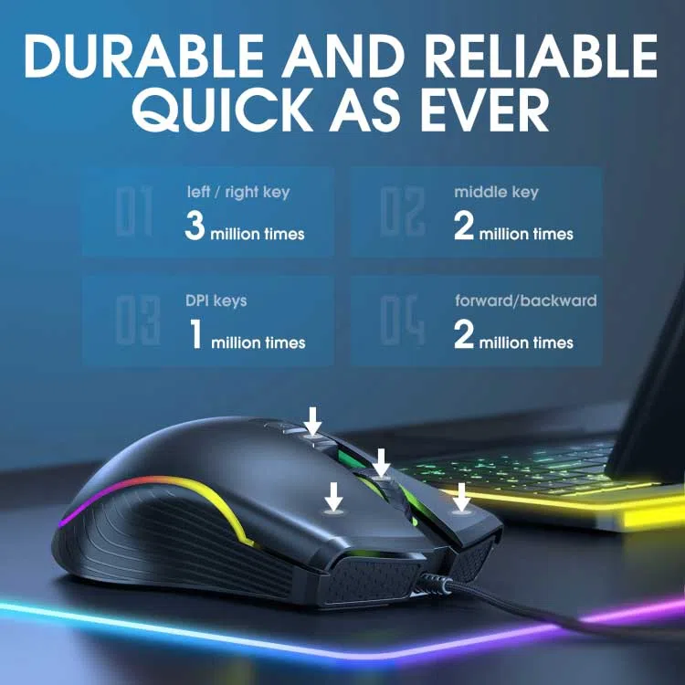 ماوس مخصوص بازی اونیکوما مدل CW908 — تصویر 5