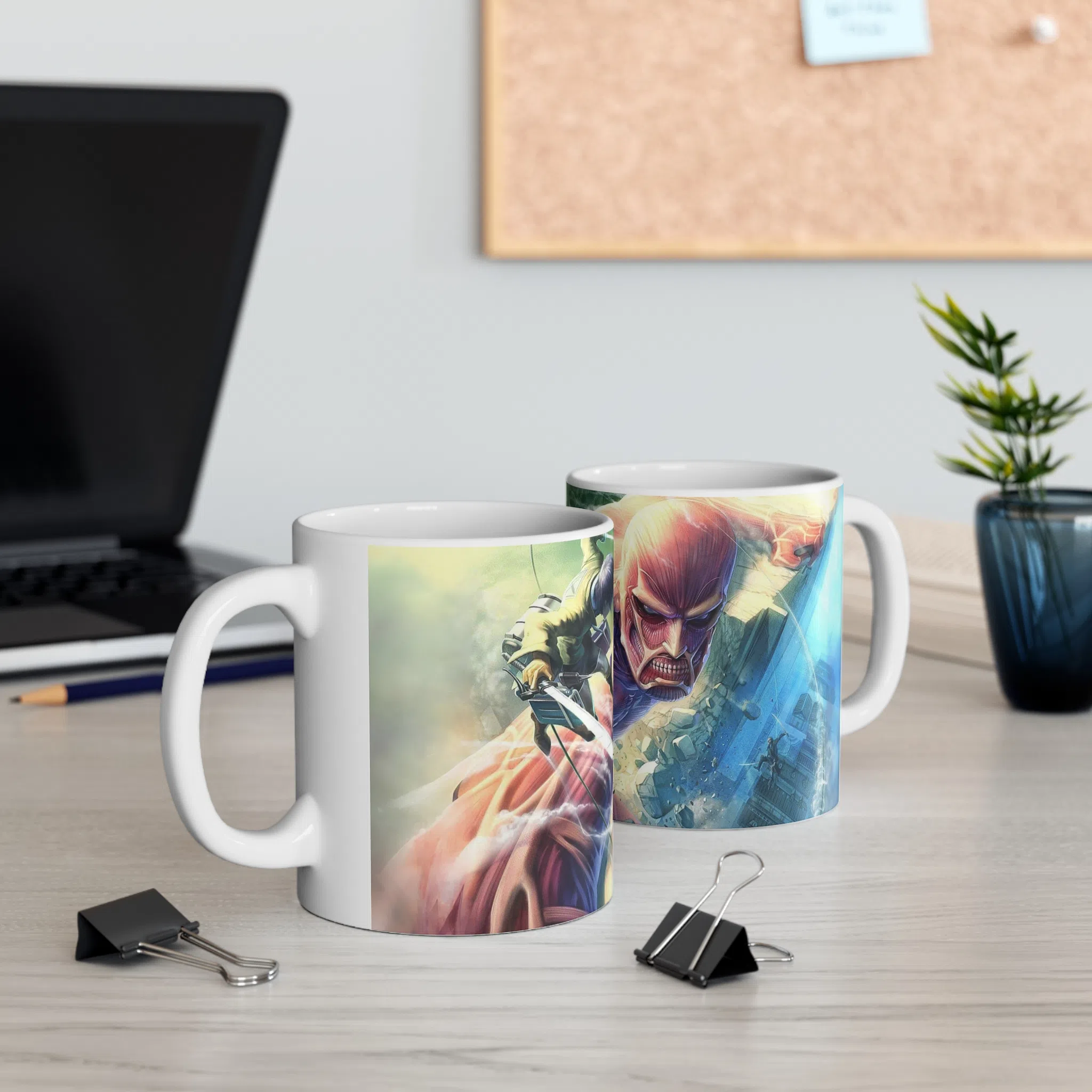ماگ طرح انیمه اتک ان تایتان Attack on the Titan مدل NM2548 — تصویر 3