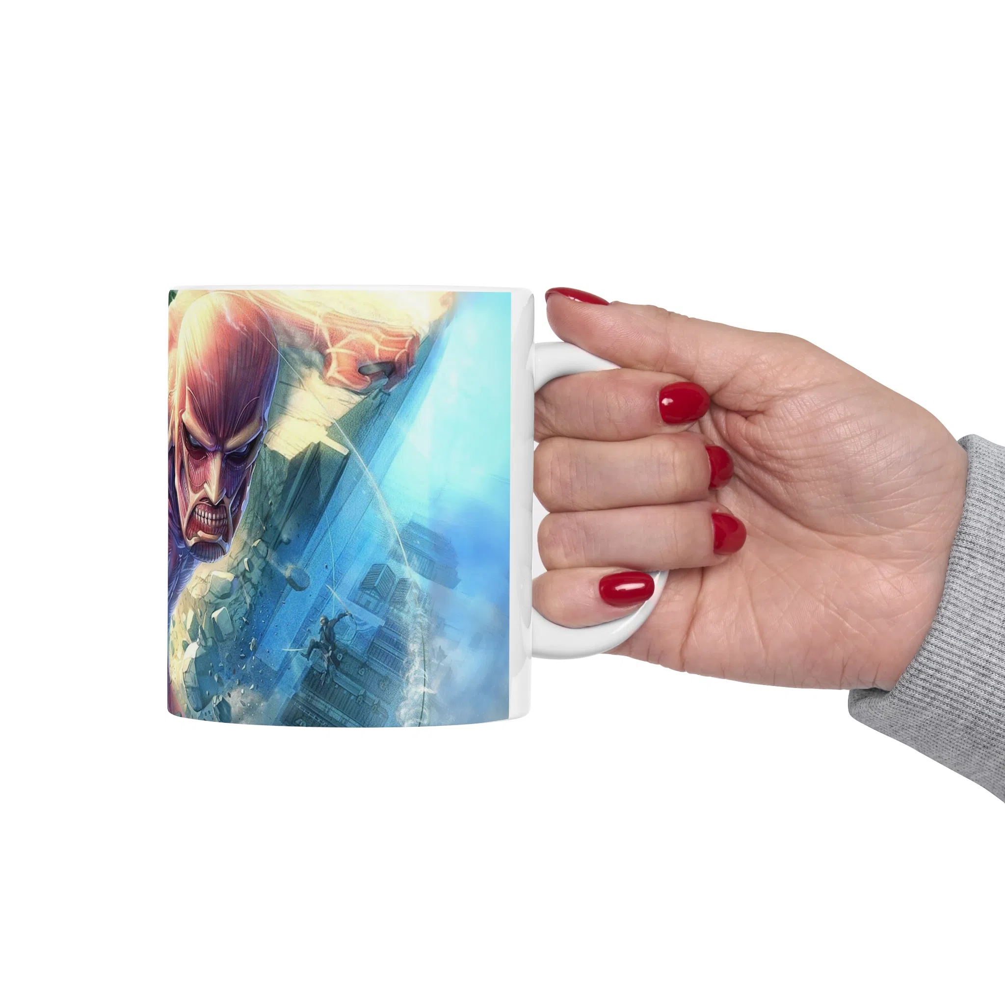 ماگ طرح انیمه اتک ان تایتان Attack on the Titan مدل NM2548 — تصویر 5