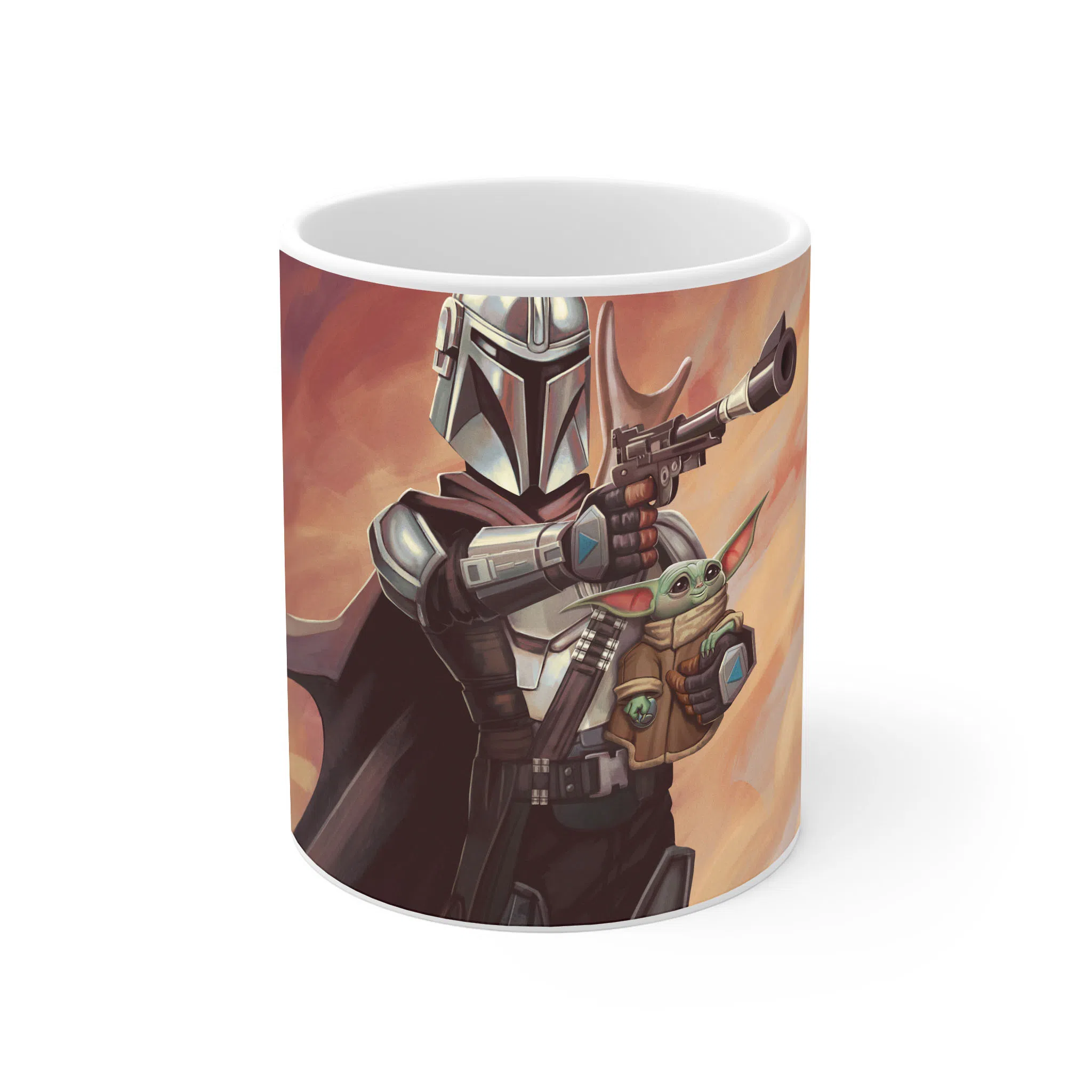 ماگ لیمینات طرح سریال مندلورین The Mandalorian کد NM5457