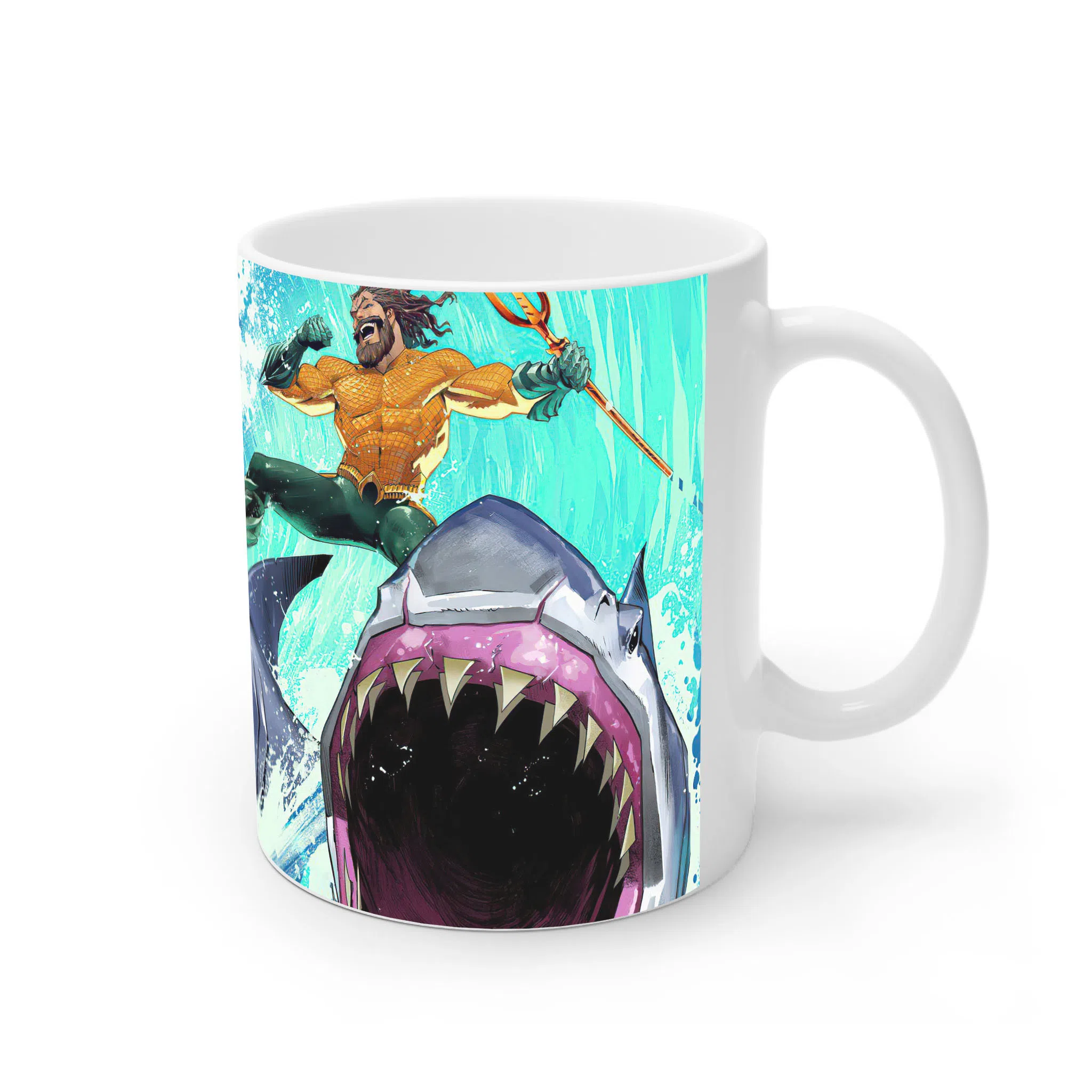ماگ لیمینات طرح بازی آکوا من Aquaman Game کد NM5957 — تصویر 2