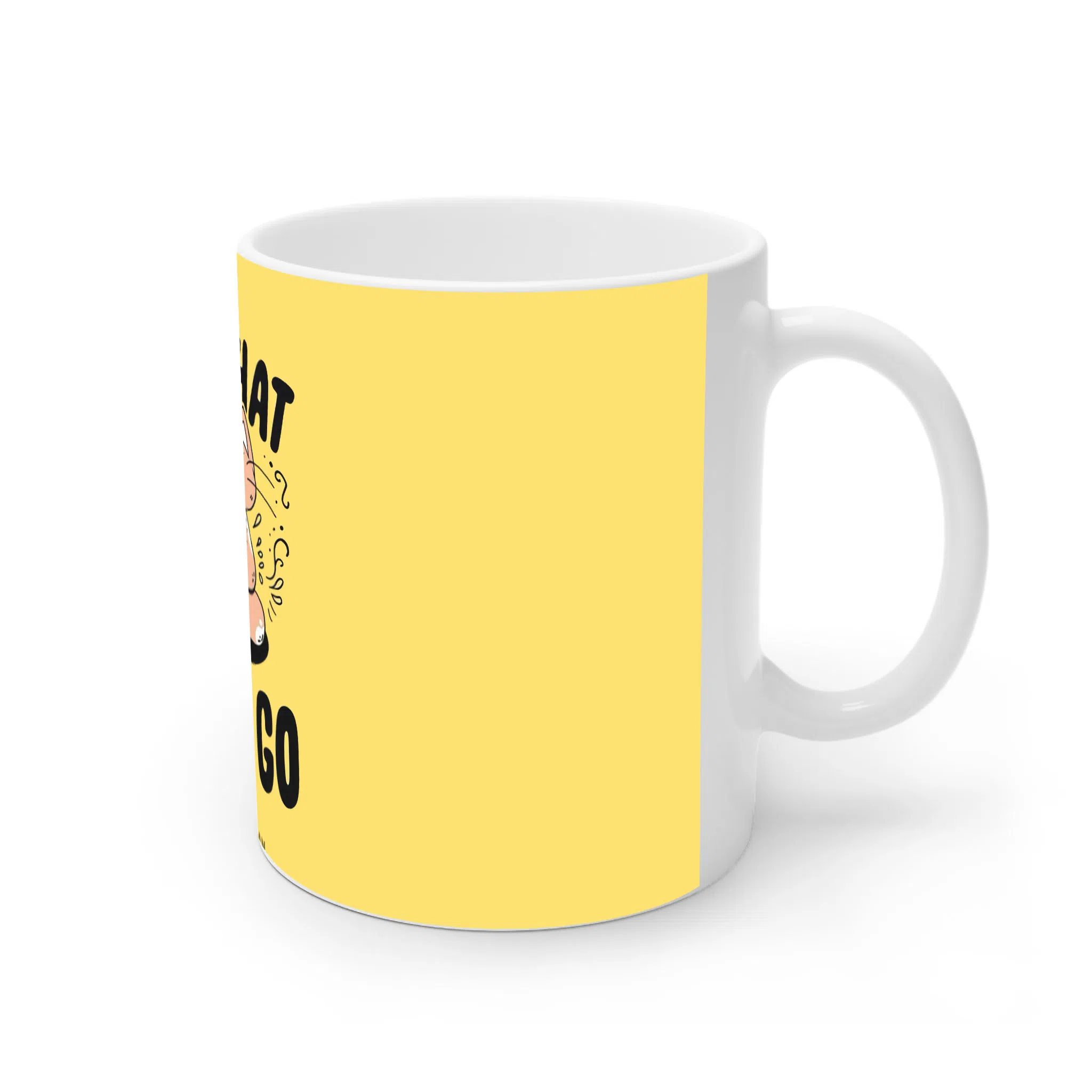ماگ لیمینات طرح گربه در حال یوگا کد NM15548 — تصویر 3