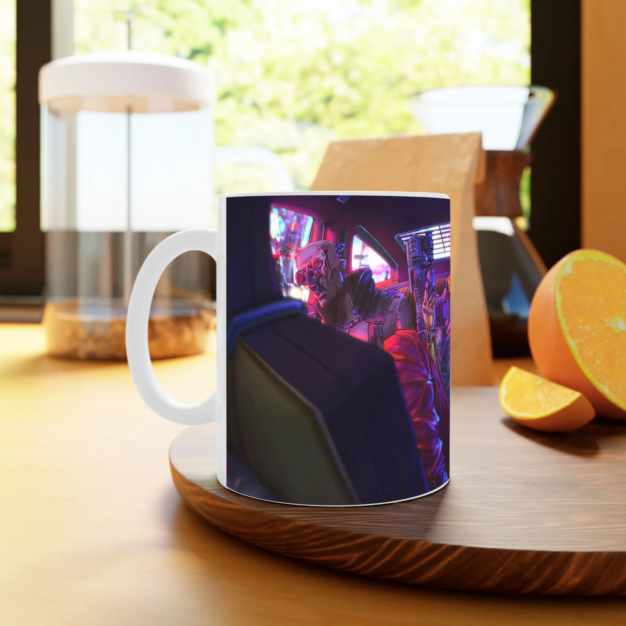 ماگ لیمینات طرح بازی سایبرپانک Cyberpunk 2077 Game کد NM6688 — تصویر 3