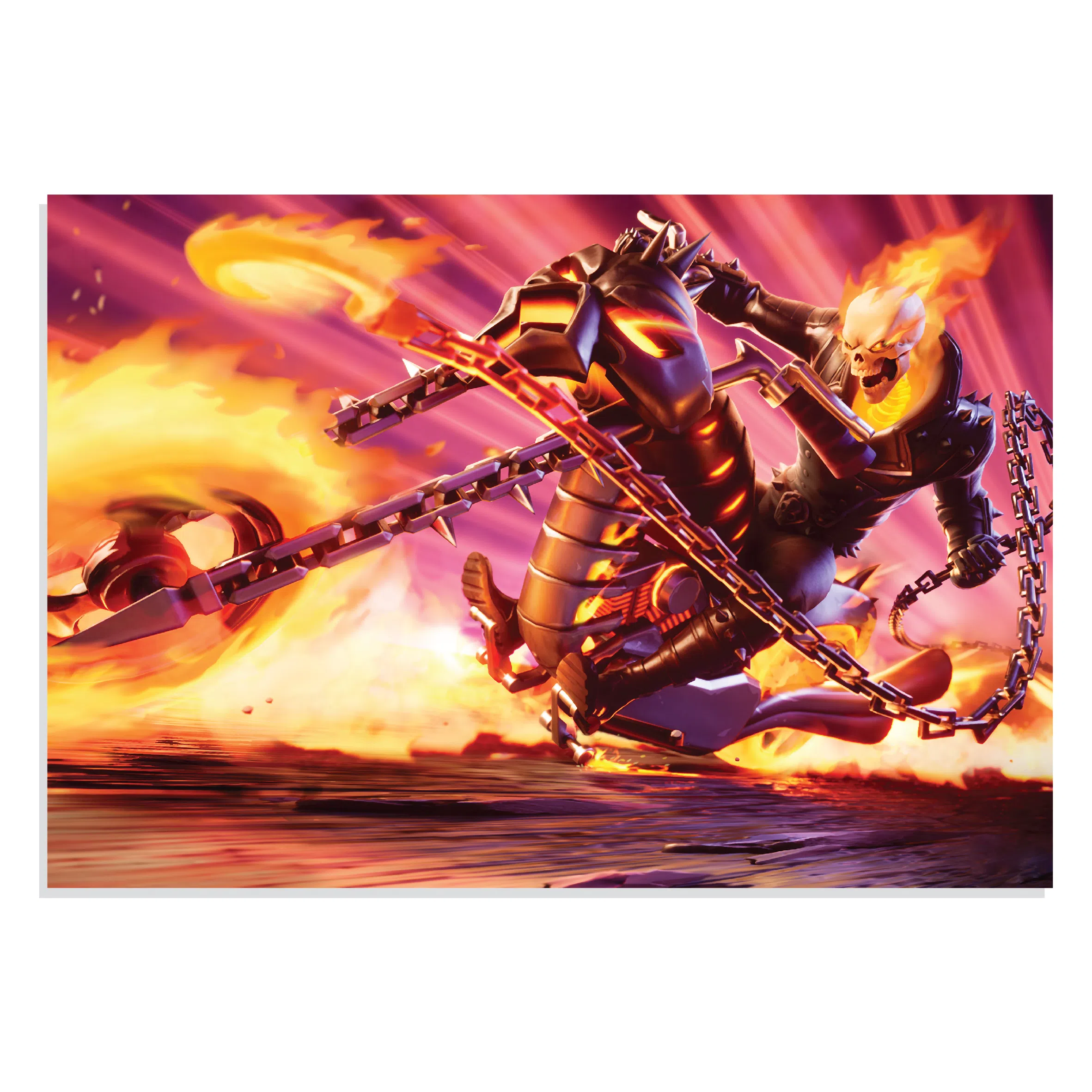 پوستر  طرح Gaming - بازی روح سوار Ghost Rider مدل NV0986