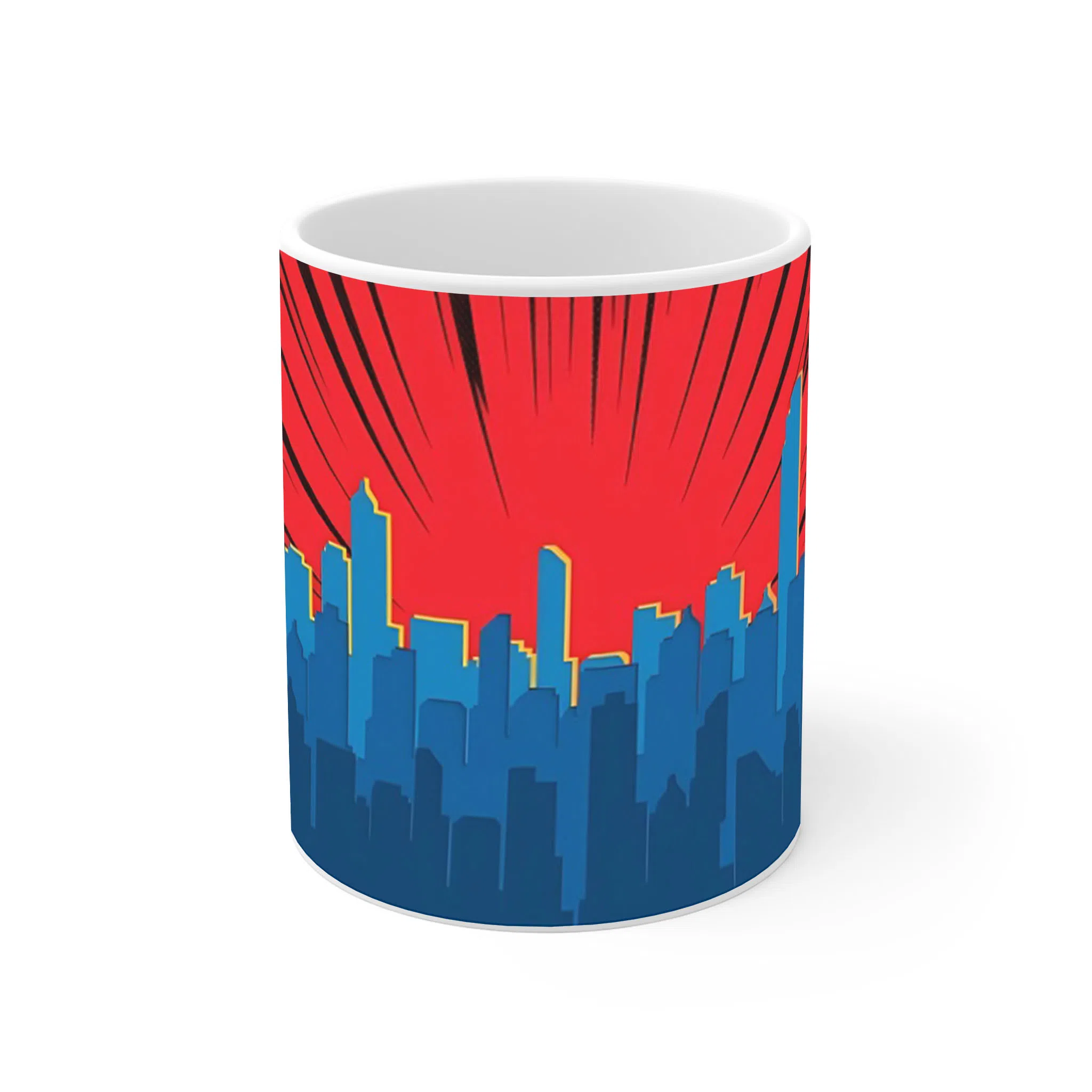 ماگ لیمینات طرح Pop Style Comic City کد NM15719