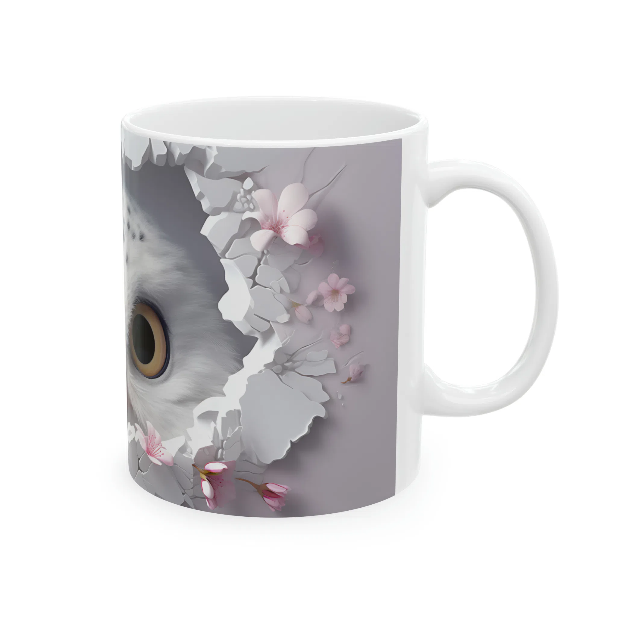 ماگ طرح سه بعدی حیوانات جغد owl مدل NM3204 — تصویر 2