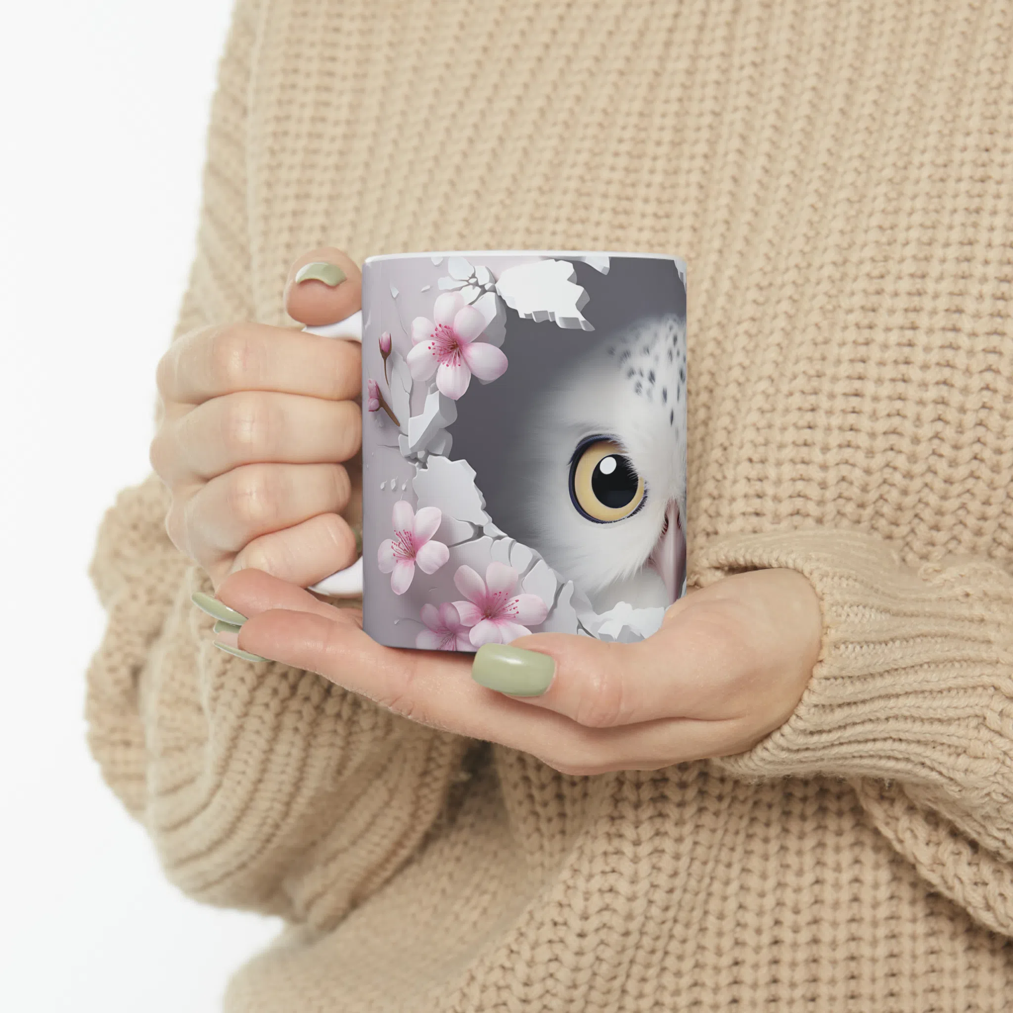 ماگ طرح سه بعدی حیوانات جغد owl مدل NM3204 — تصویر 5