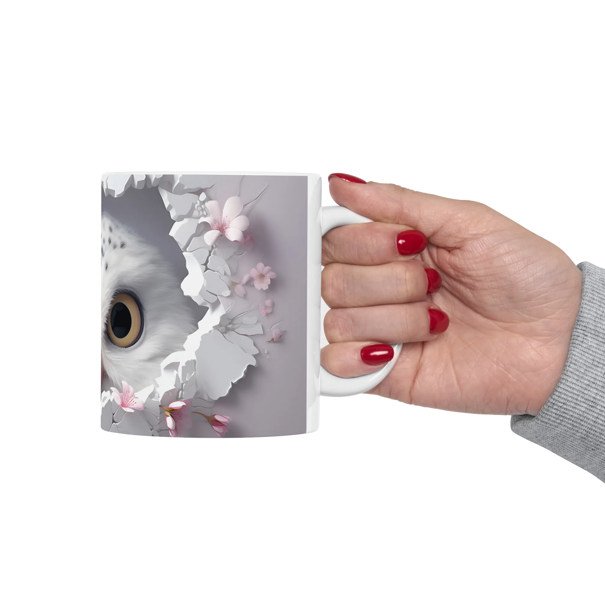 ماگ طرح سه بعدی حیوانات جغد owl مدل NM3204 — تصویر 6