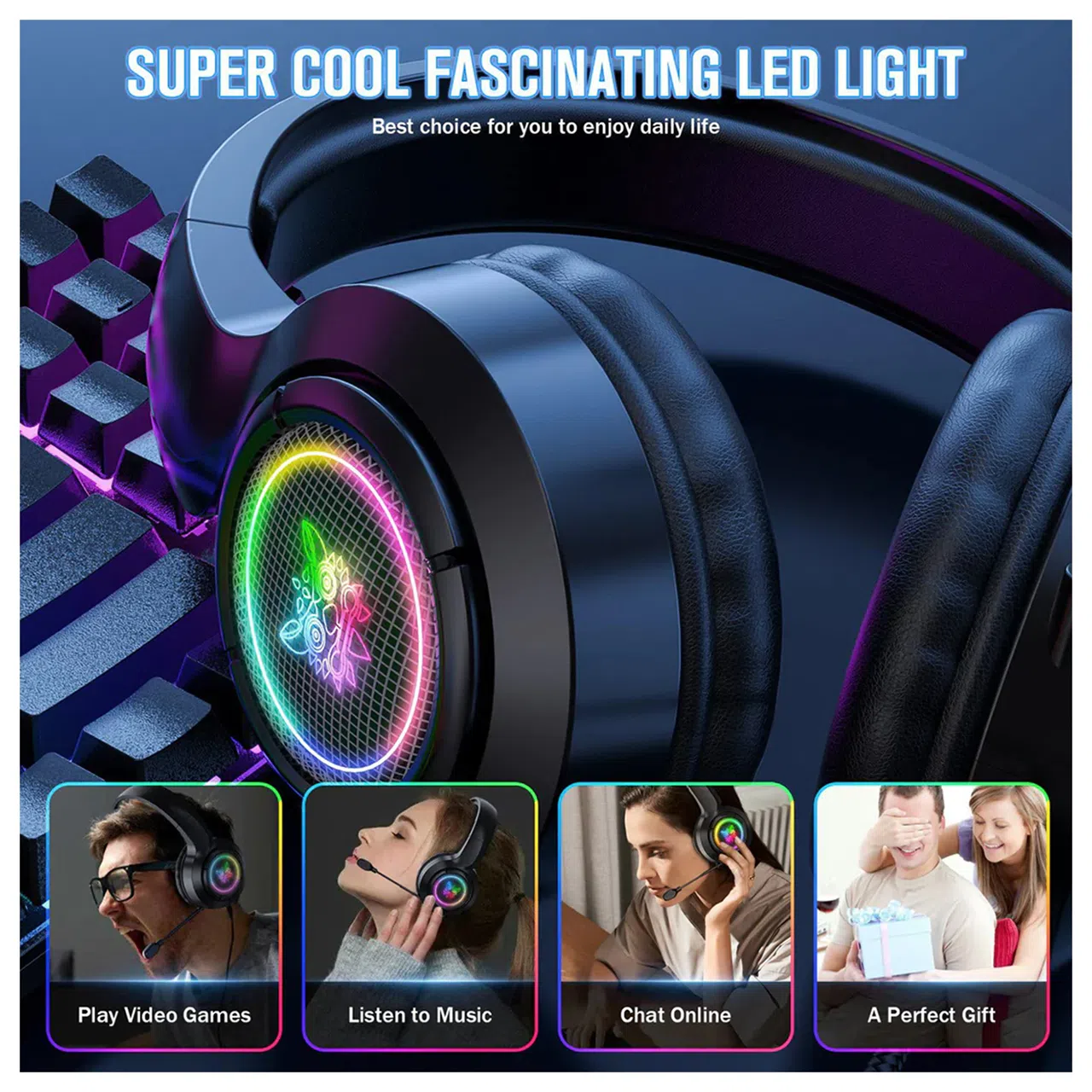 هدفون گیمینگ اونیکوما مدل X1 — تصویر 7