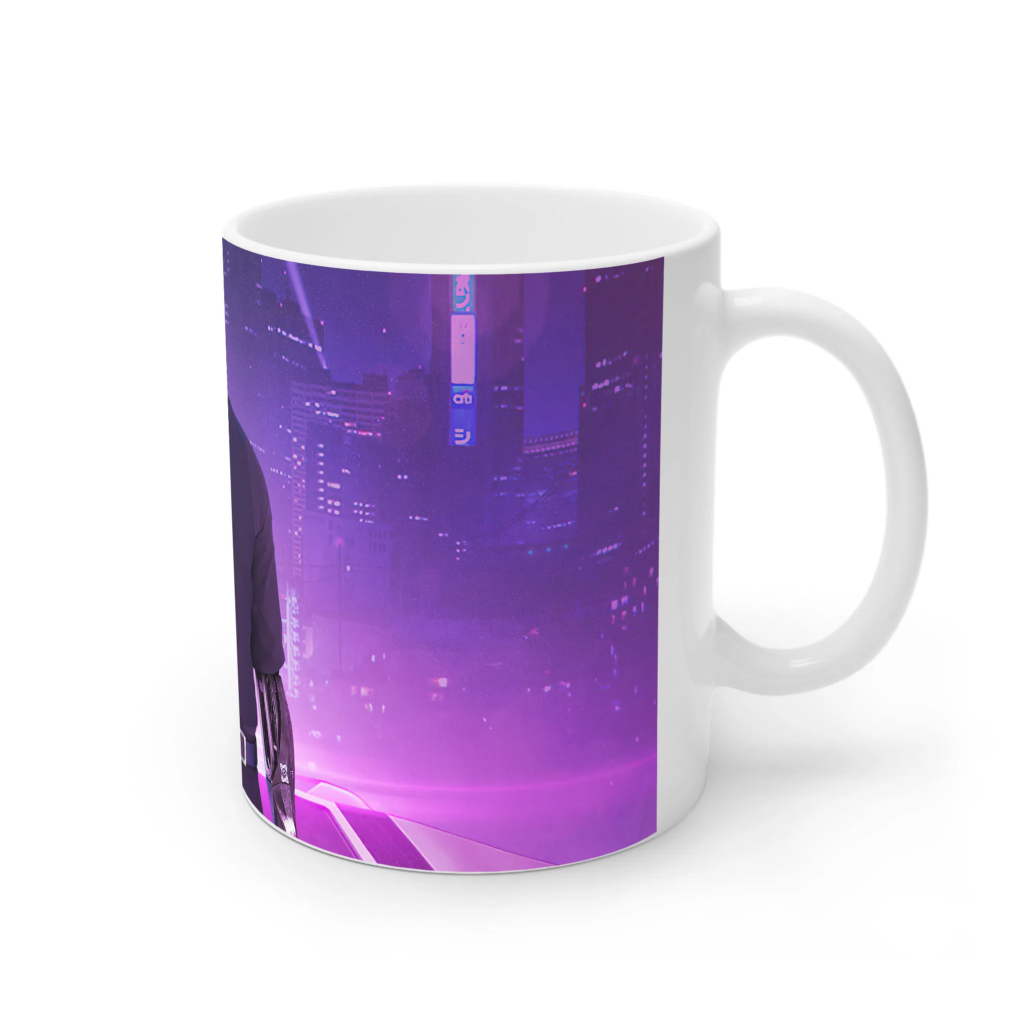 ماگ لیمینات طرح بازی سایبرپانک Cyberpunk 2077 Game کد NM6626 — تصویر 2