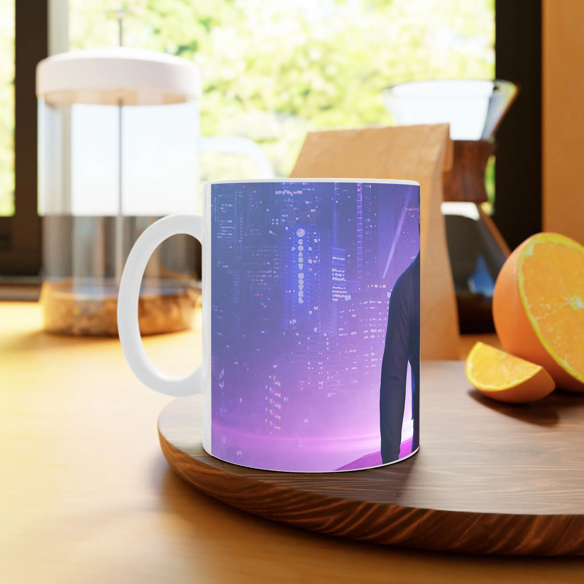 ماگ لیمینات طرح بازی سایبرپانک Cyberpunk 2077 Game کد NM6626 — تصویر 4