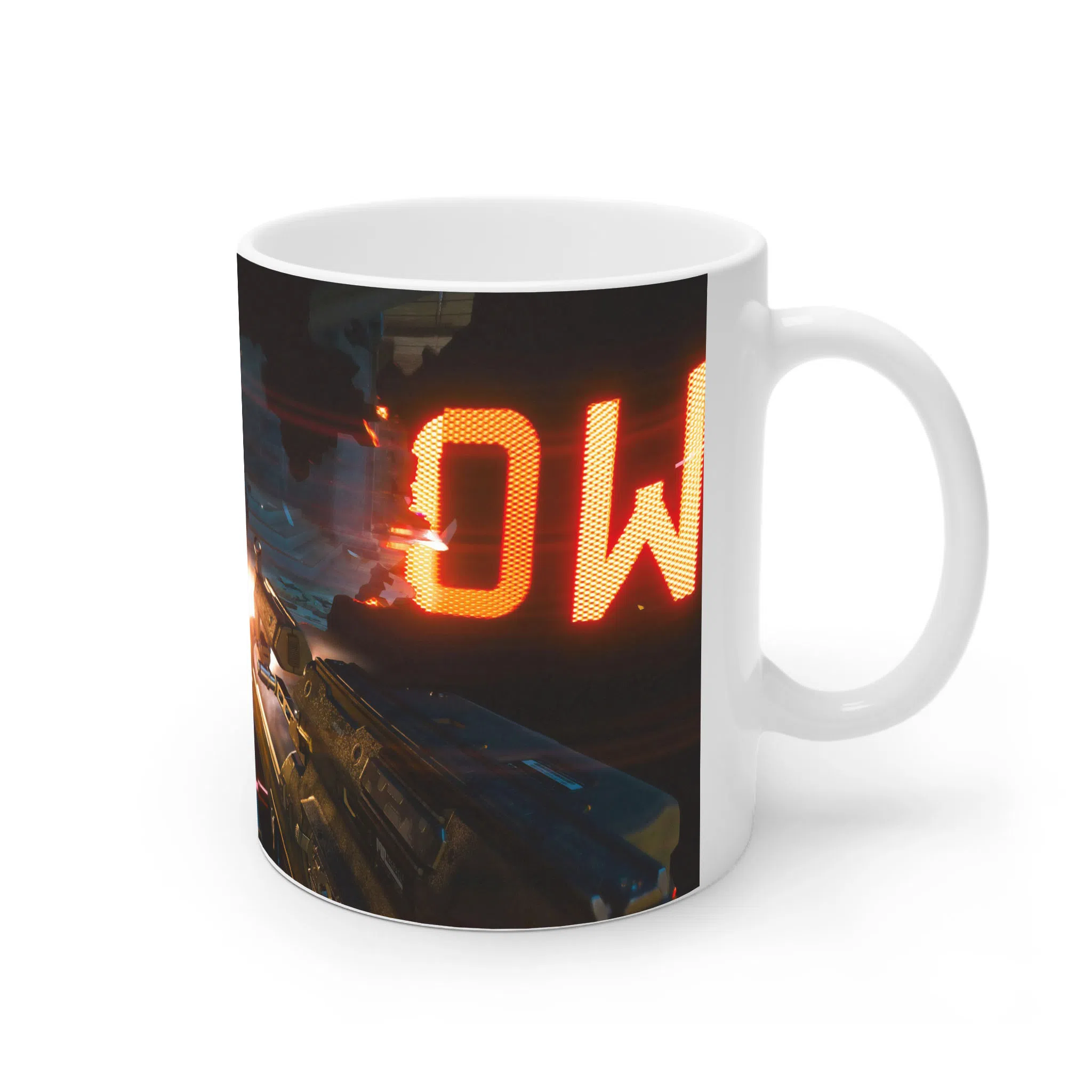 ماگ لیمینات طرح بازی سایبرپانک Cyberpunk 2077 Game کد NM6708 — تصویر 4