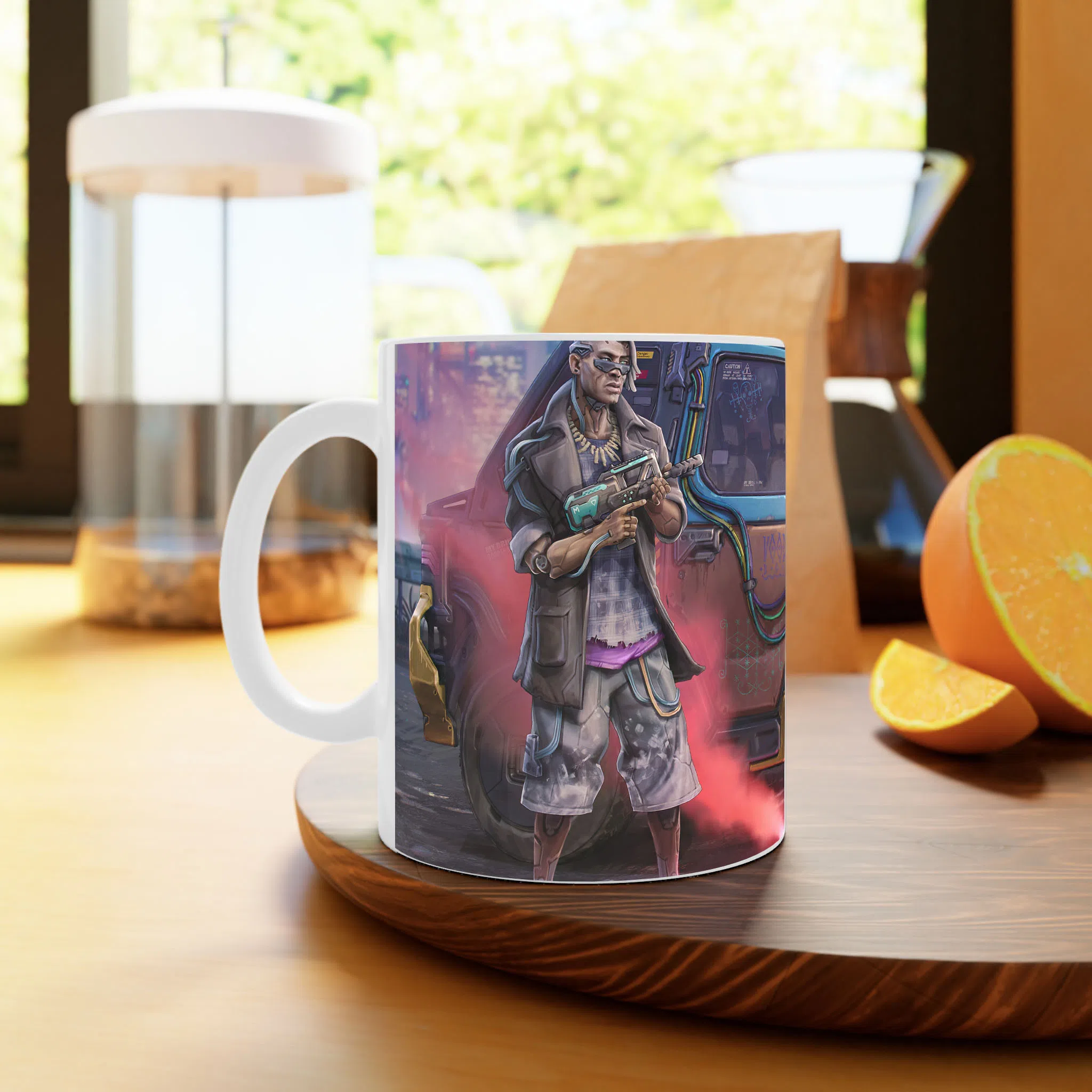 ماگ لیمینات طرح بازی سایبرپانک Cyberpunk 2077 Game کد NM6799 — تصویر 3