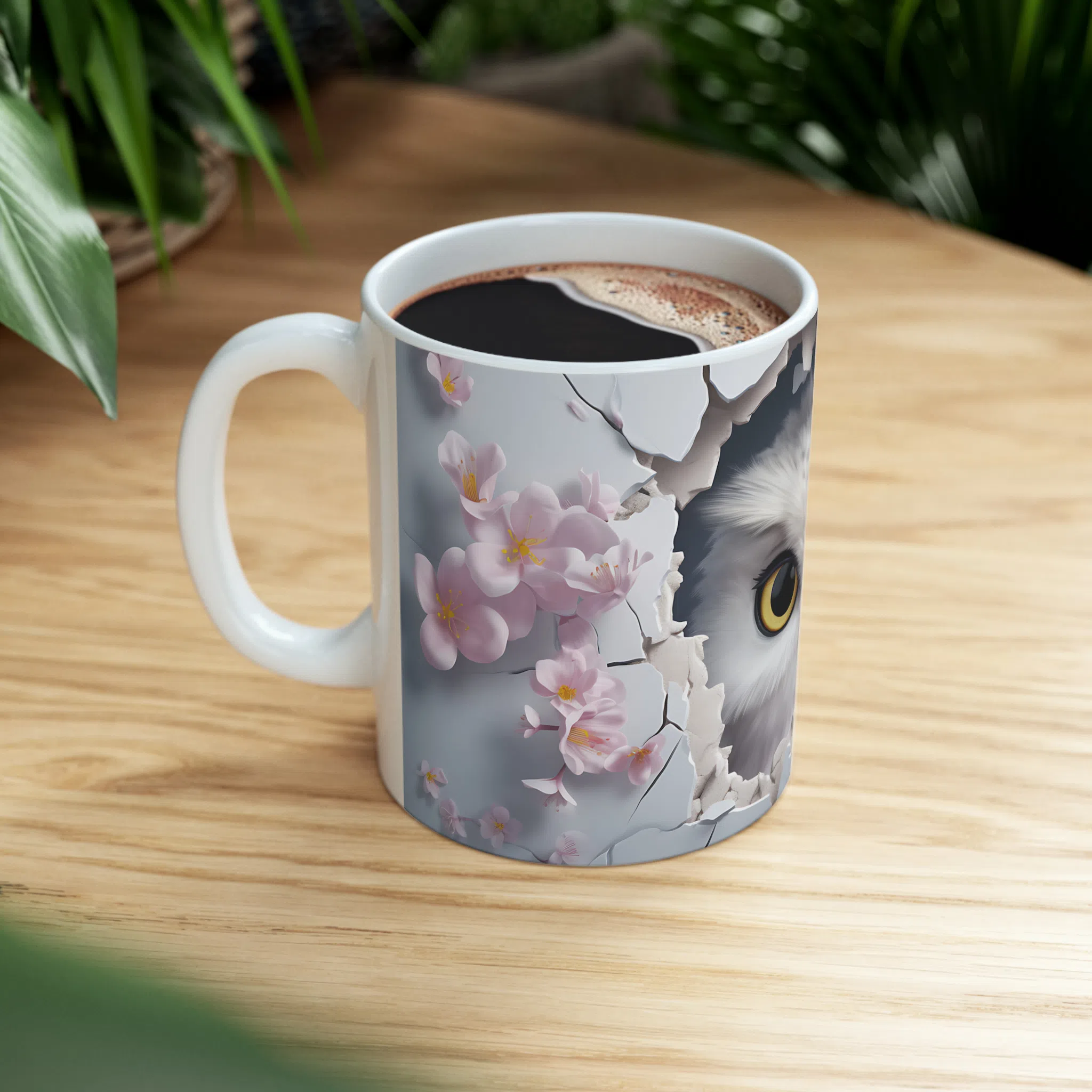 ماگ طرح سه بعدی حیوانات جغد owl مدل NM3184 — تصویر 4