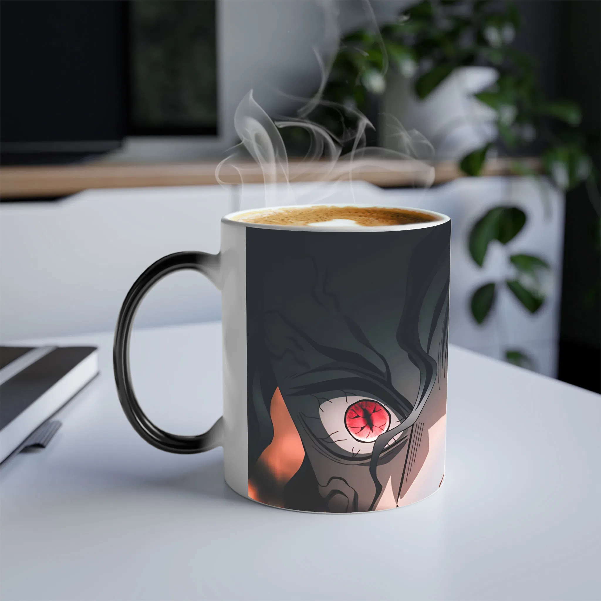 ماگ حرارتی لیمینات طرح انیمه شیطان کش - Muzan - Kimetsu no Yaiba - Demon Slayer کد NM0649 — تصویر 3