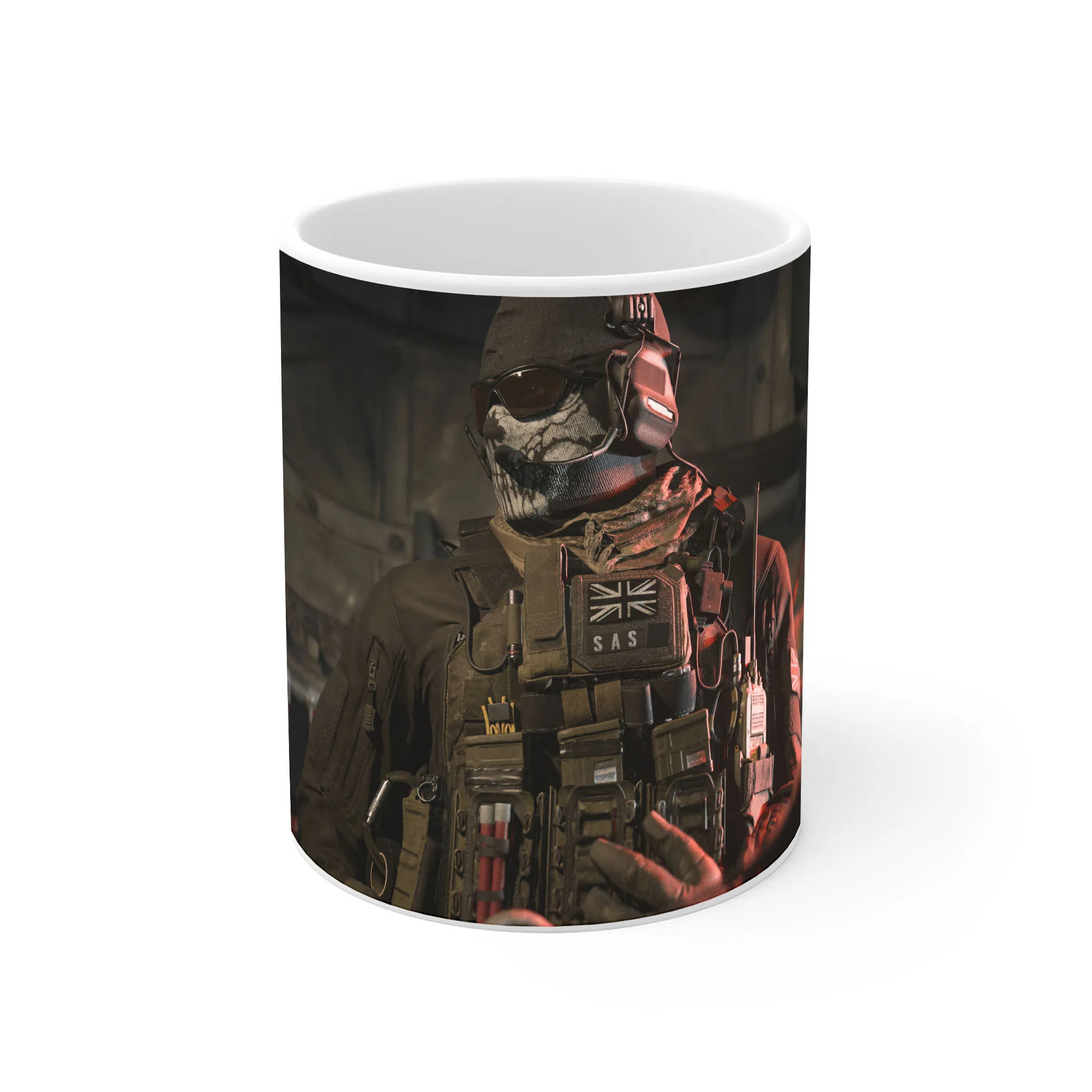 ماگ لیمینات طرح بازی Call of Duty شخصیت گوست Ghost کد NM6290