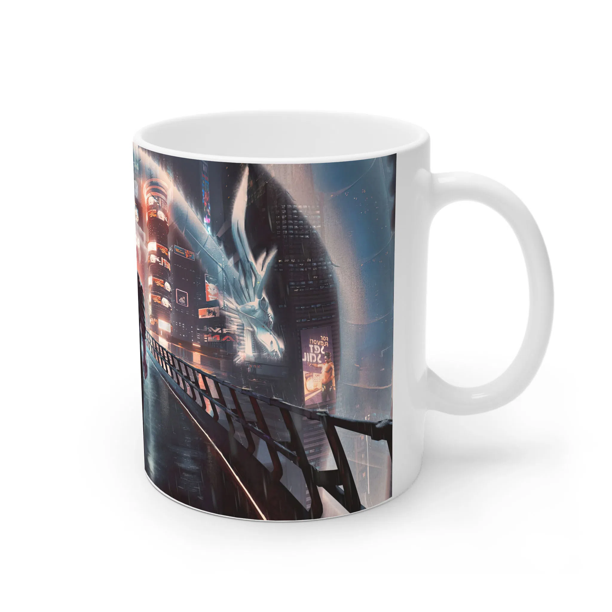 ماگ لیمینات طرح بازی سایبرپانک Cyberpunk 2077 Game کد NM6782 — تصویر 4