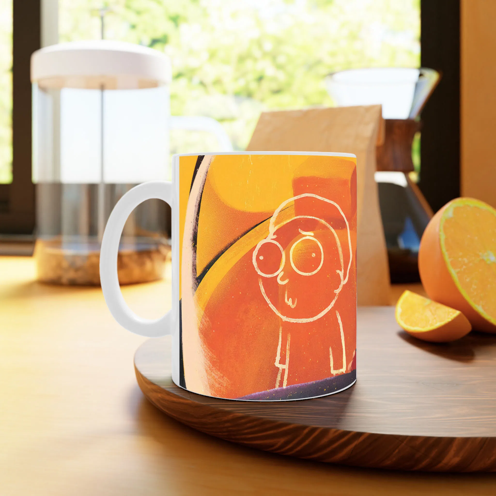 ماگ لیمینات طرح سریال ریک و مورتی Rick and Morty کد NM4899 — تصویر 2