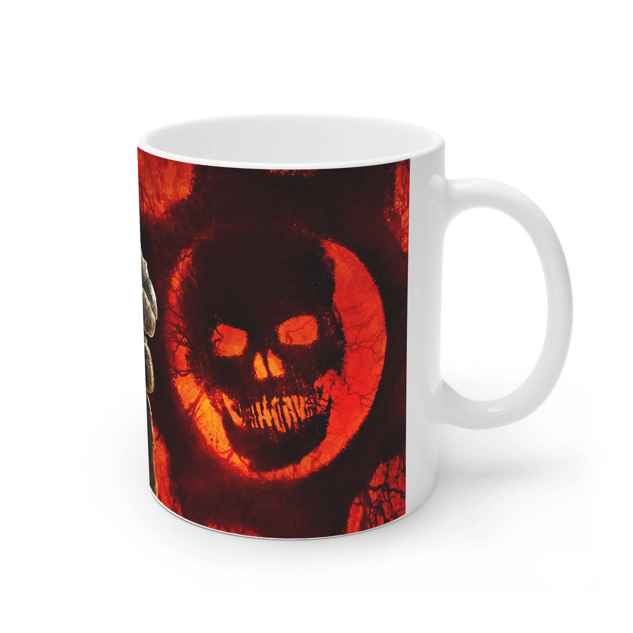 ماگ لیمینات طرح بازی Gears of War Game مدل مارکوس فینکس در میدان نبرد کد NM7660 — تصویر 3