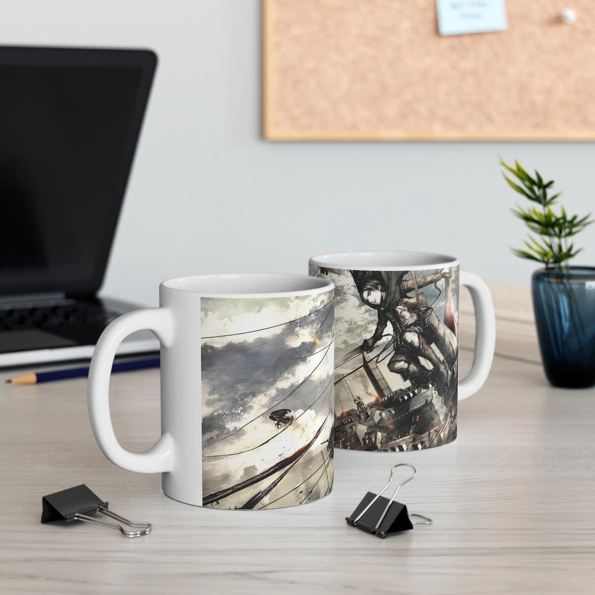 ماگ طرح انیمه اتک ان تایتان Attack on the Titan مدل NM2570 — تصویر 3
