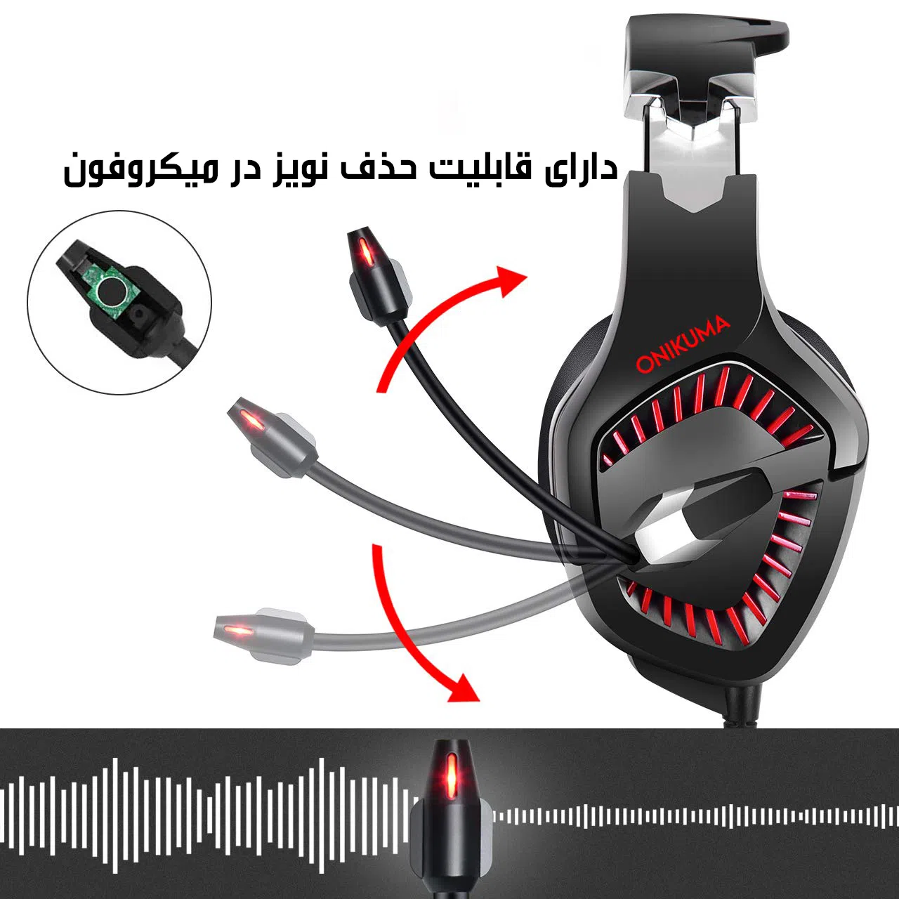 هدست مخصوص بازی اونیکوما مدل K1B-PRO — تصویر 2
