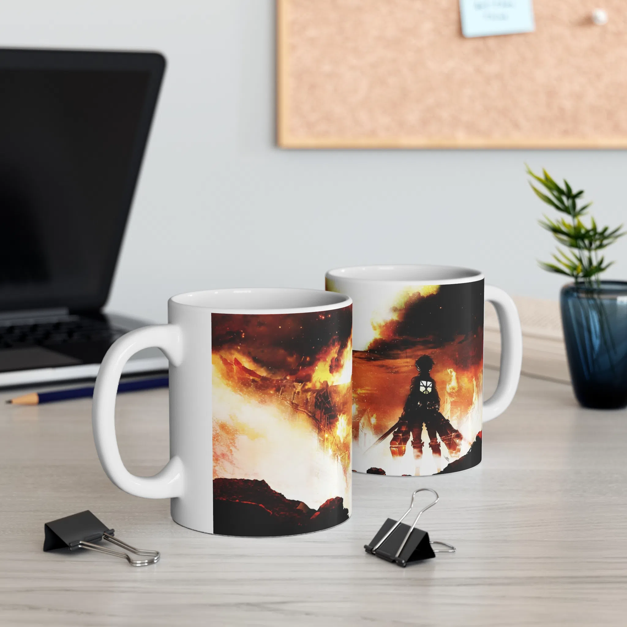 ماگ طرح انیمه اتک ان تایتان Attack on the Titan مدل NM2552 — تصویر 3