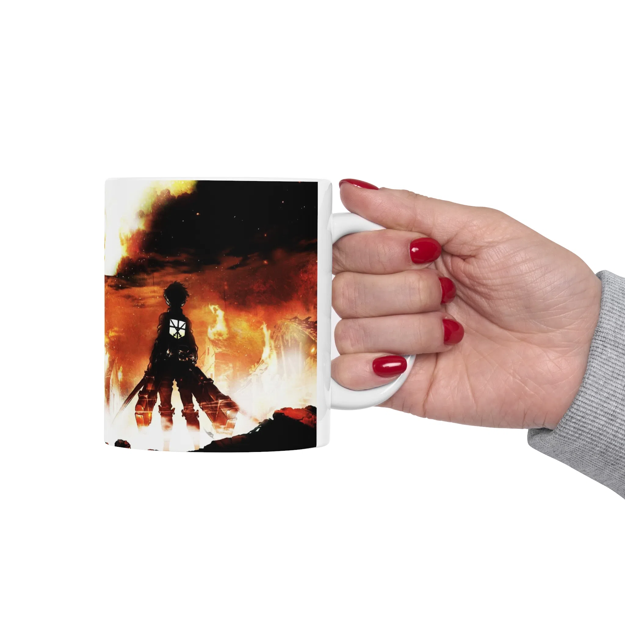 ماگ طرح انیمه اتک ان تایتان Attack on the Titan مدل NM2552 — تصویر 5