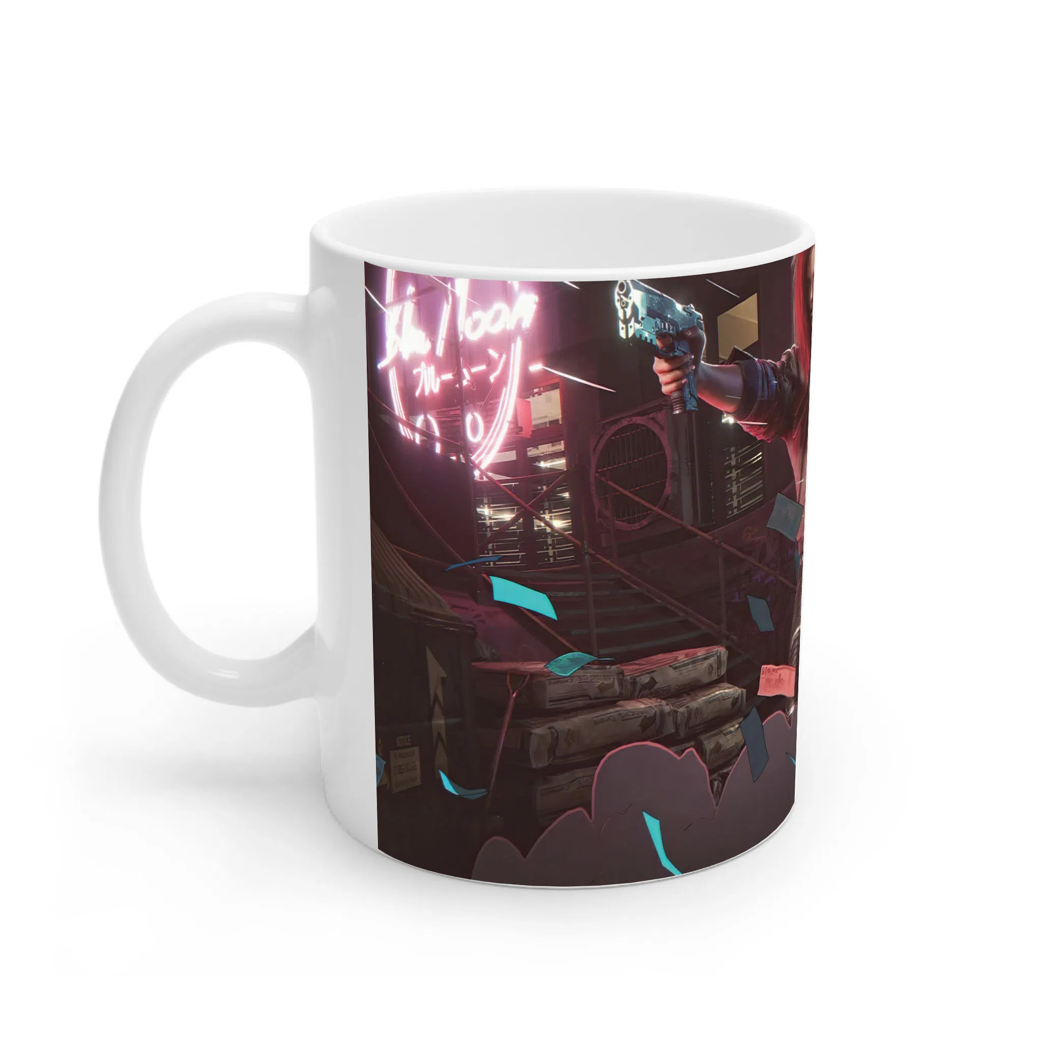 ماگ لیمینات طرح بازی سایبرپانک Cyberpunk 2077 Game کد NM6590