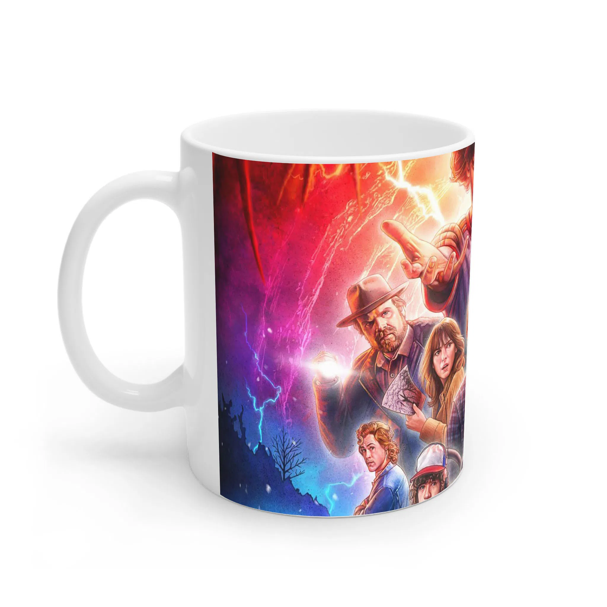 ماگ لیمینات طرح سریال چیز های عجیب Stranger Things کد NM5146 — تصویر 2