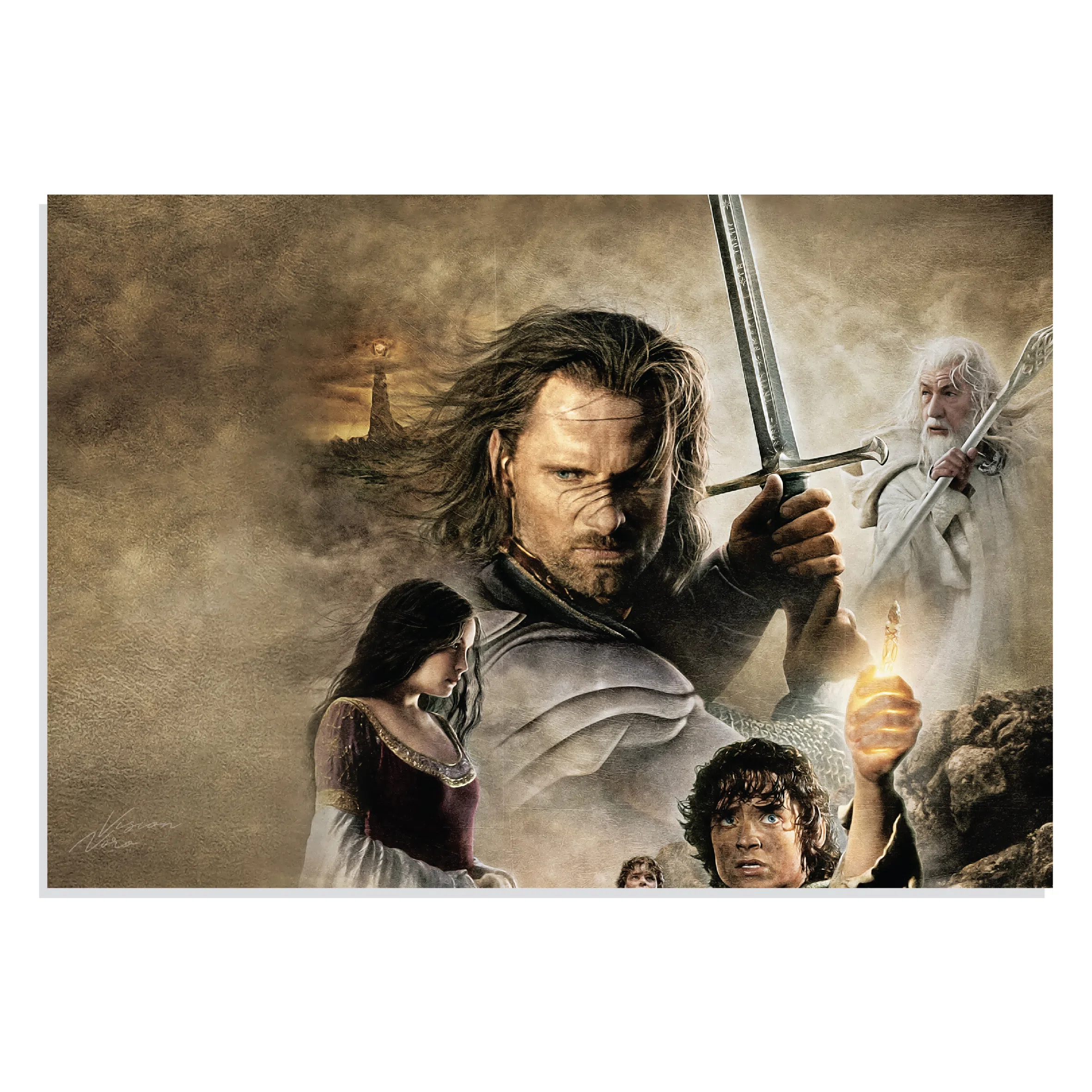 پوستر  طرح فیلم ارباب حلقه ها The Lord of the Rings مدل NV0424