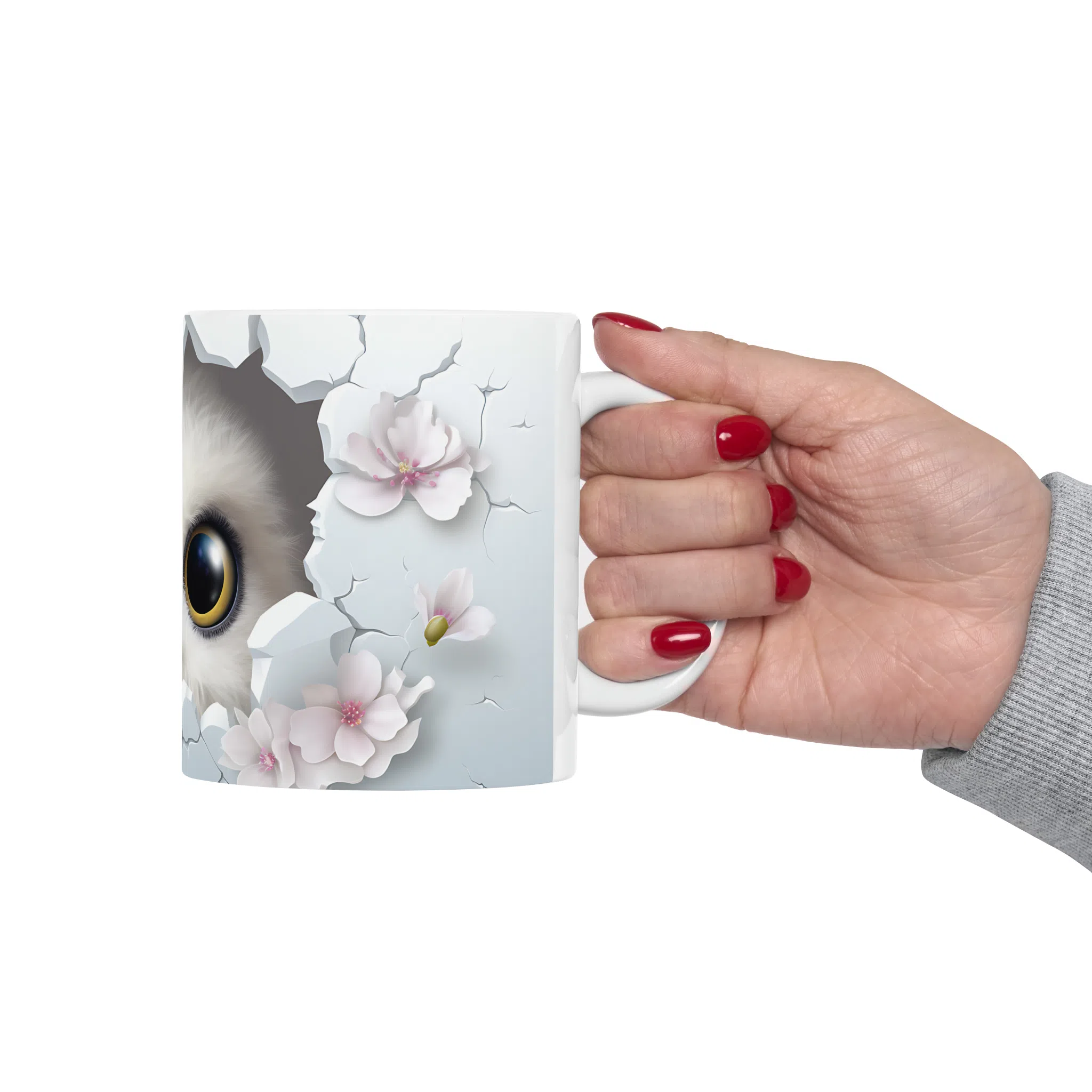 ماگ طرح سه بعدی حیوانات جغد owl مدل NM3179 — تصویر 6
