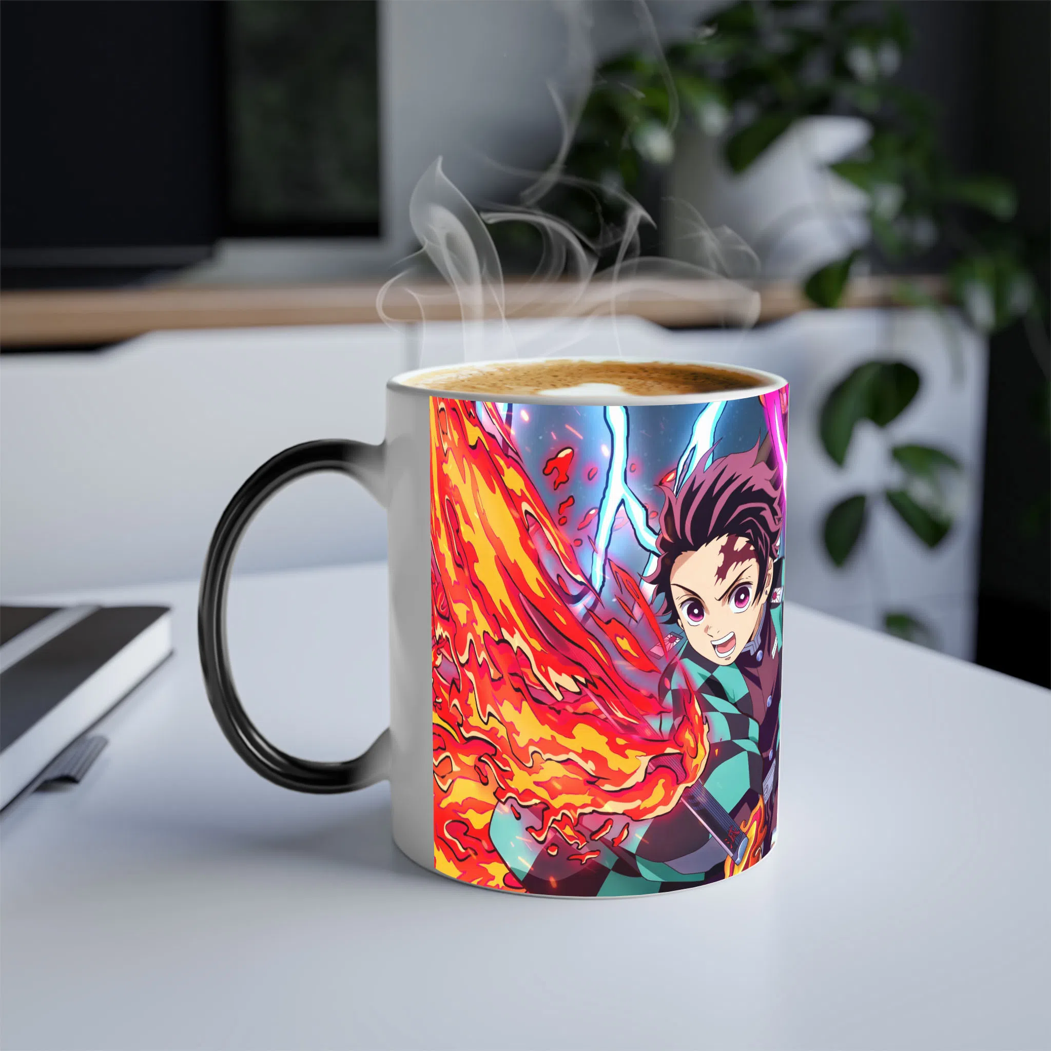 ماگ حرارتی لیمینات طرح انیمه شیطان کش نزوکو Nezuko Kimetsu no Yaiba Demon Slayer کد NM0652 — تصویر 3