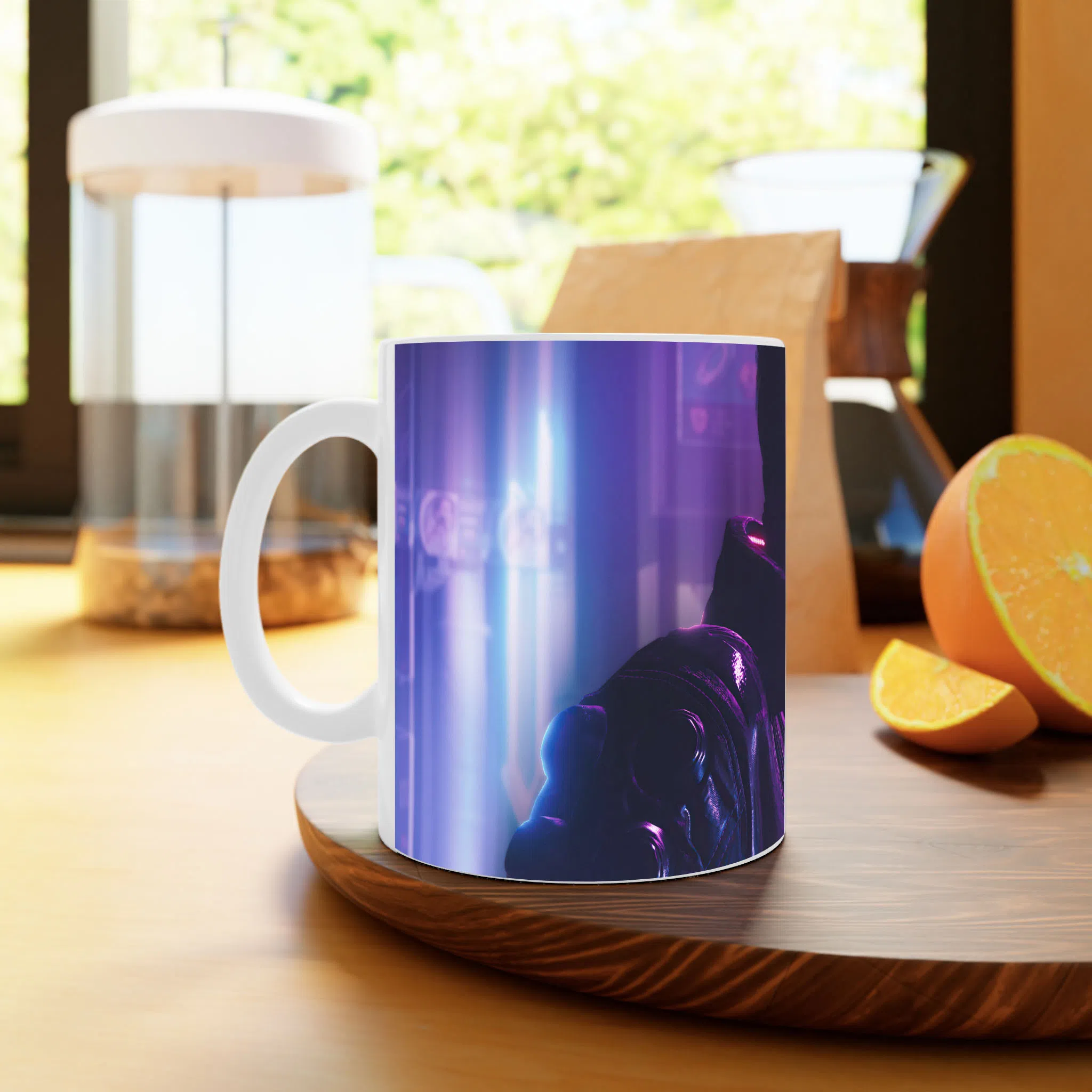 ماگ لیمینات طرح بازی سایبرپانک Cyberpunk 2077 Game کد NM6775 — تصویر 4