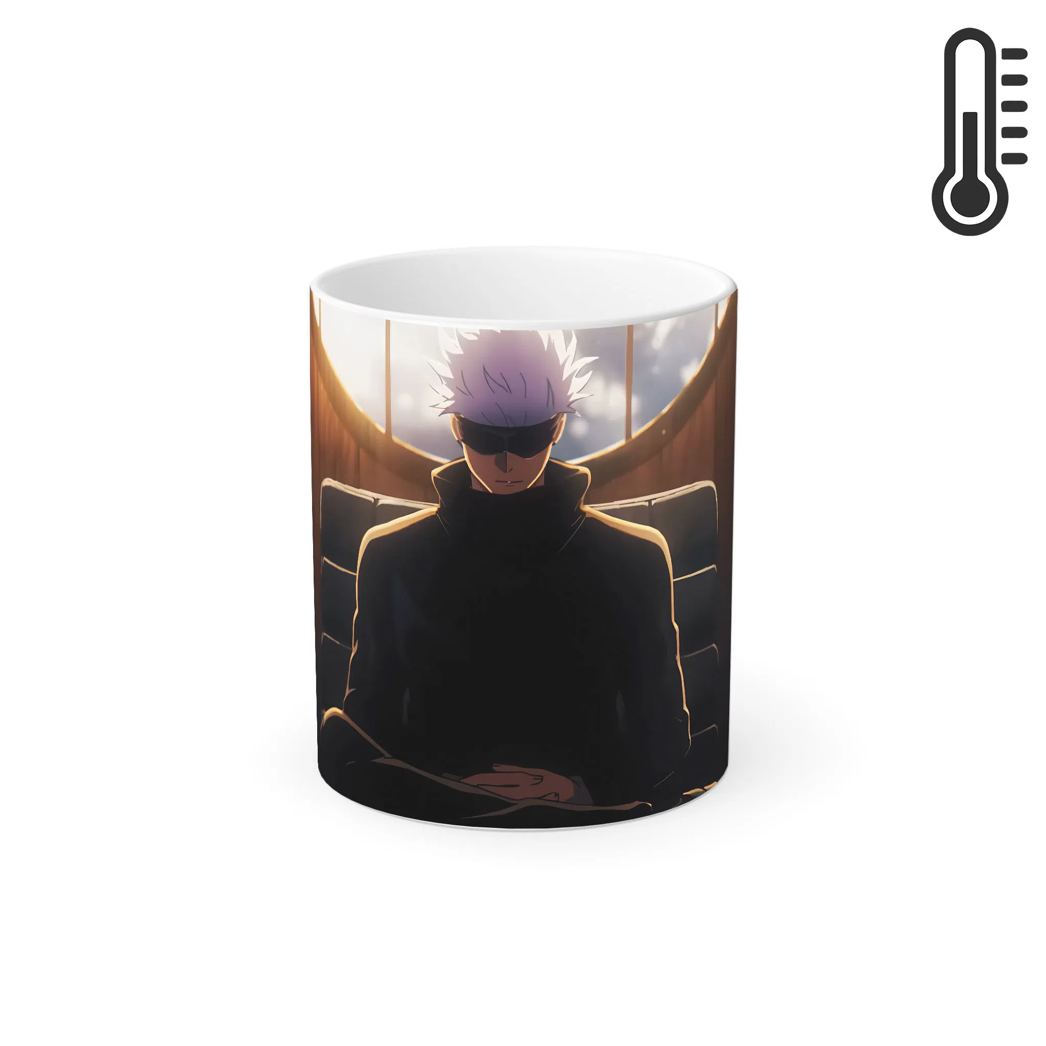 ماگ حرارتی لیمینات طرح انیمه جوجوتسو کایسن Jujutsu Kaisen Gojo Satoru کد NM0896