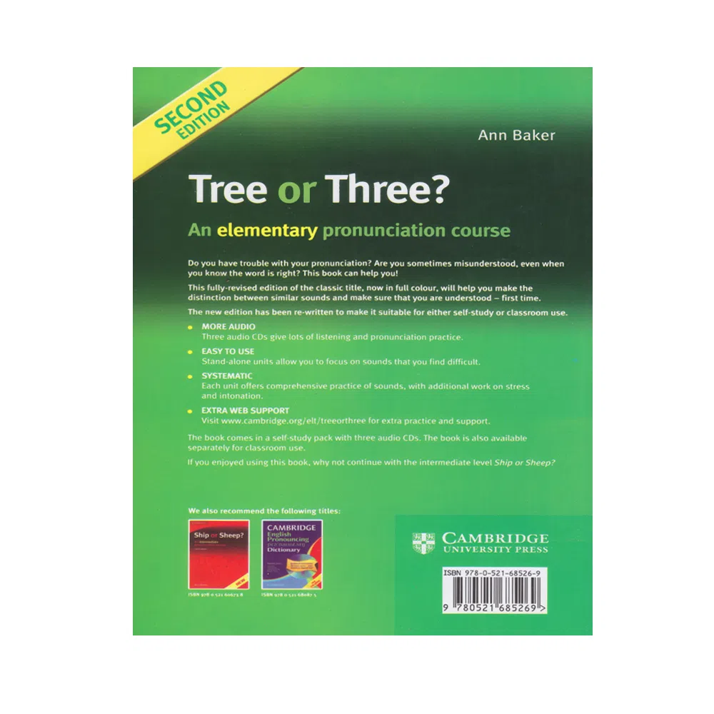 کتاب Pronunciation Course Ship Or Sheep And Tree Or Three اثر Ann Baker انتشارات اشتیاق نور 2 جلدی — تصویر 2