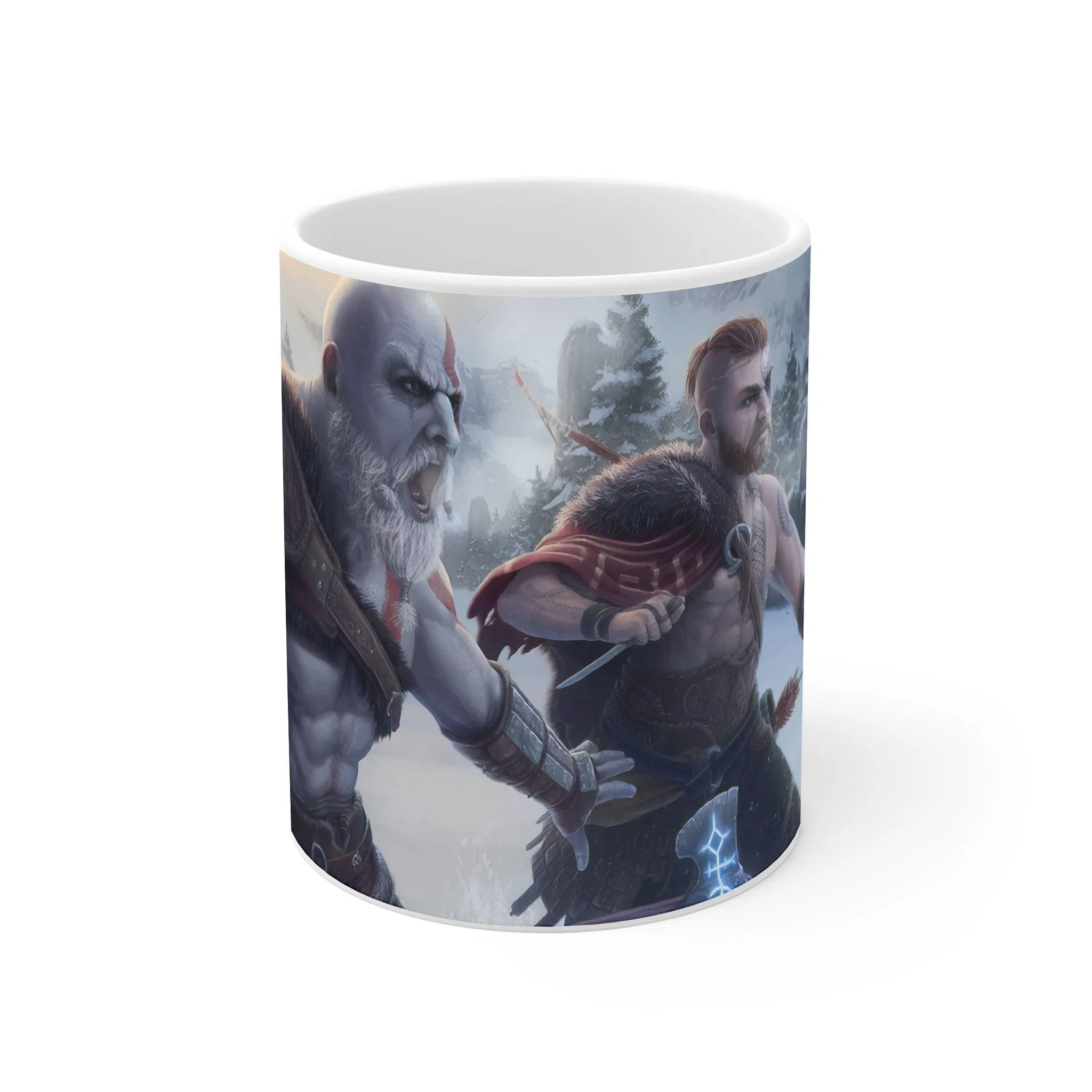 ماگ لیمینات طرح بازی خدای جنگ گاد آف وار God of War Kratos Game کد NM7757 — تصویر 2