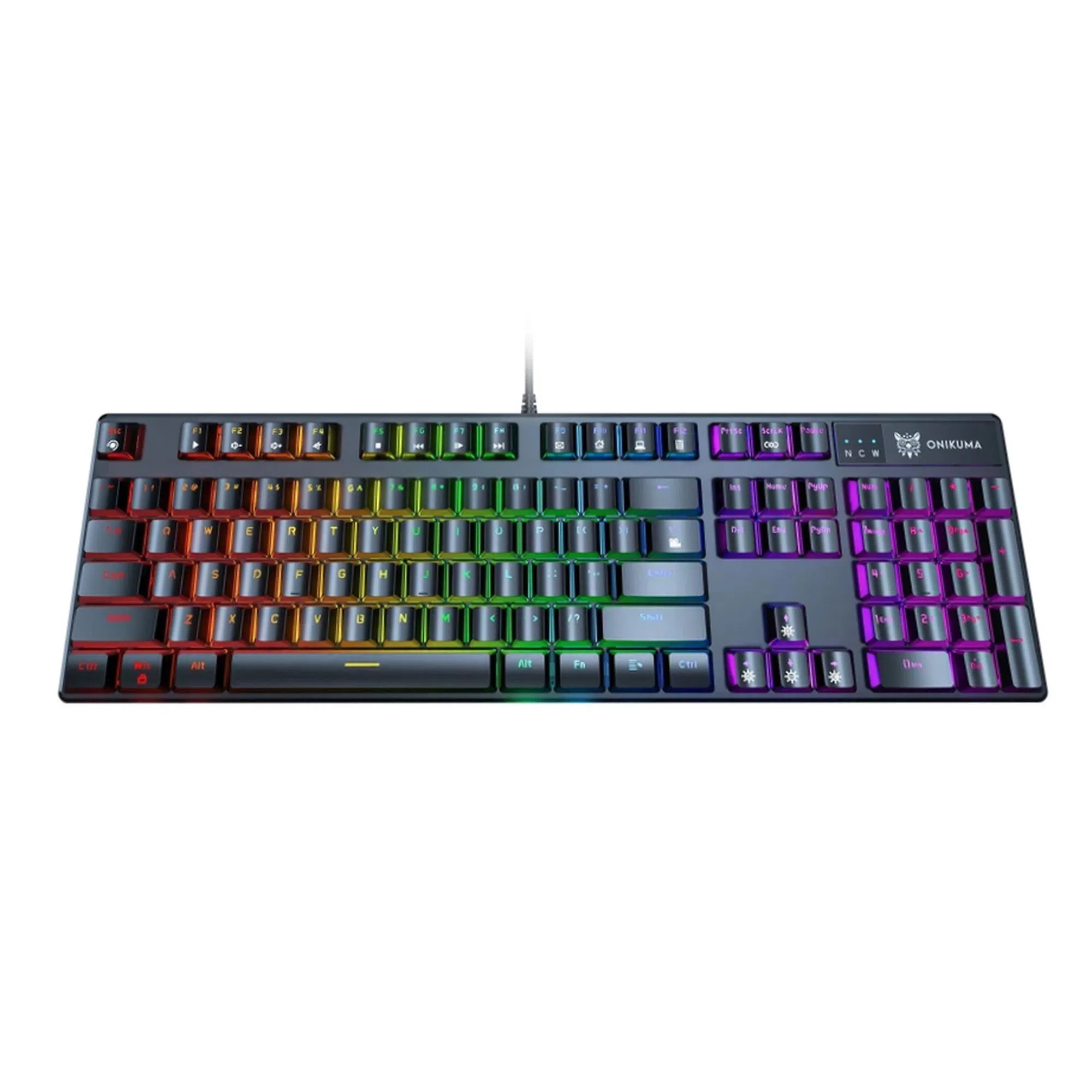 کیبورد مخصوص بازی اونیکوما مدل G27 RGB، مکانیکال سوییچ آبی، Full size، نورپردازی RGB — تصویر 6