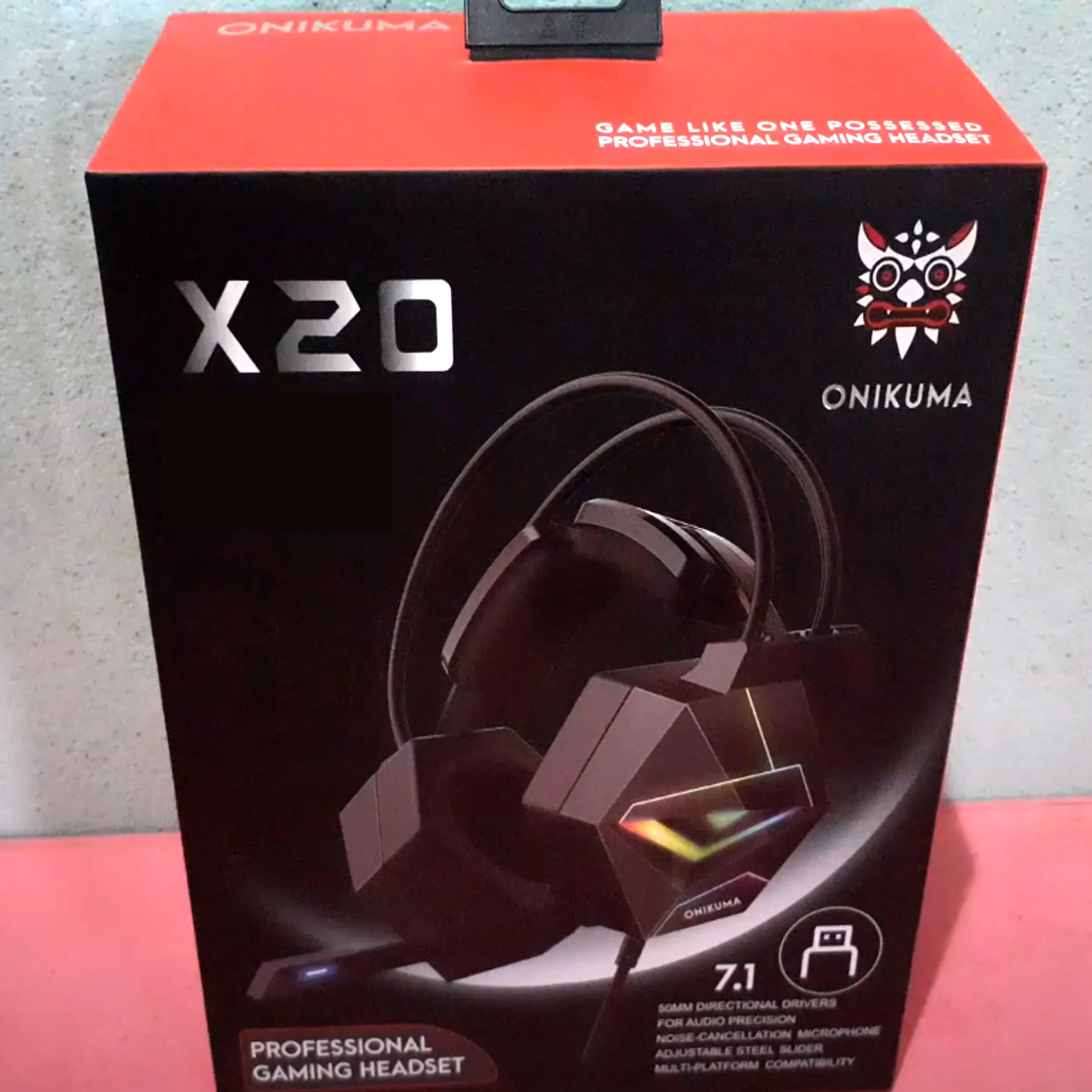 هدست مخصوص بازی اونیکوما مدل X20 7.1 — تصویر 3